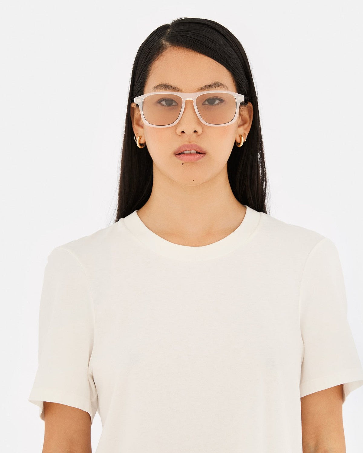 MM6 Maison Margiela Lunettes 8 Blanches White / Clear