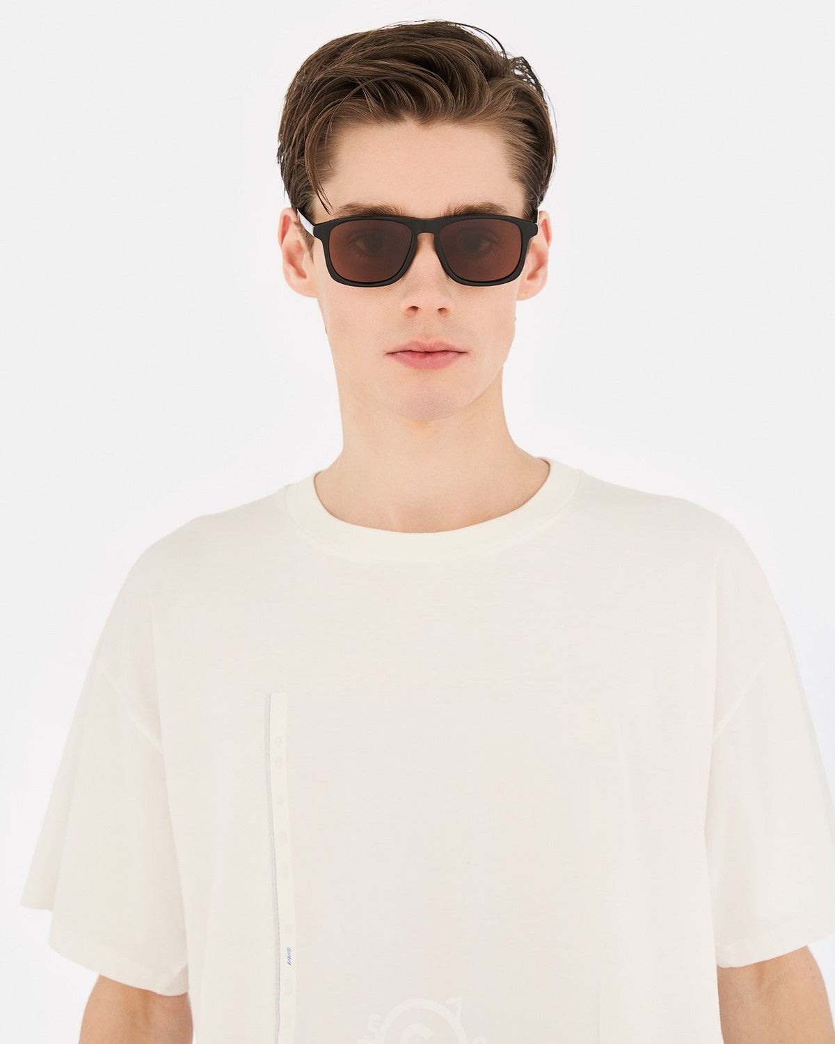 MM6 Maison Margiela Lunettes 8 Noires et Marron Black and Brown / Brown