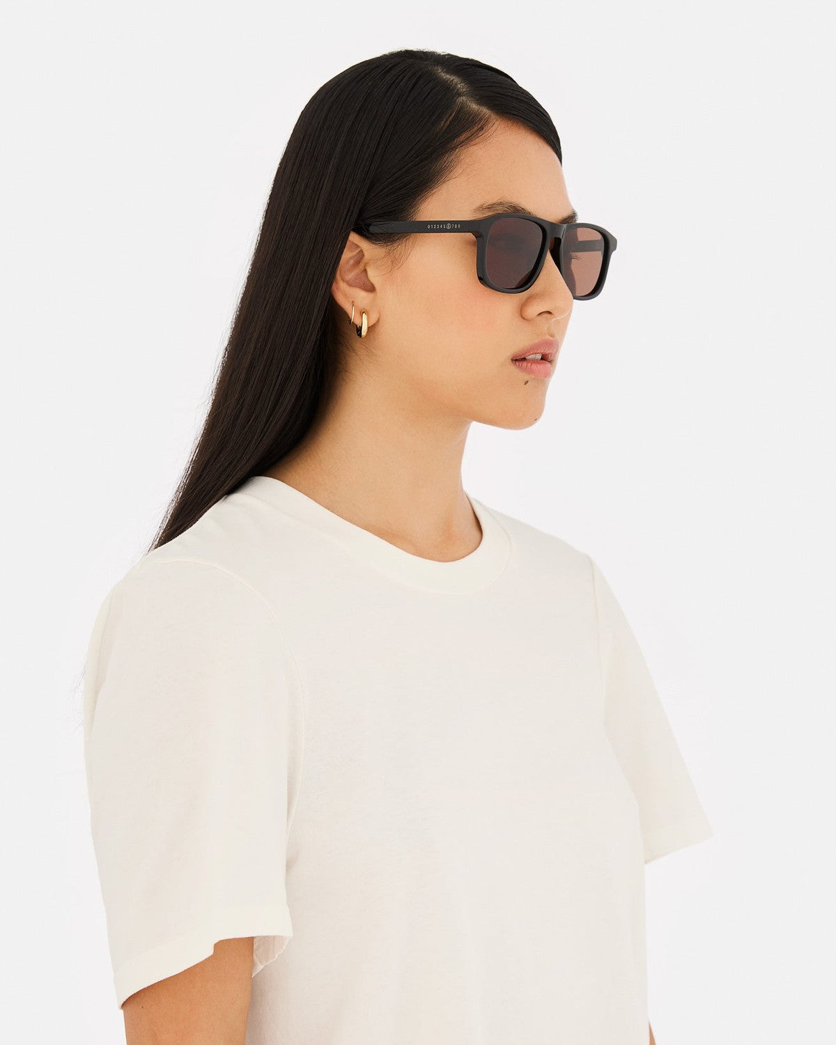 MM6 Maison Margiela Lunettes 8 Noires et Marron Black and Brown / Brown