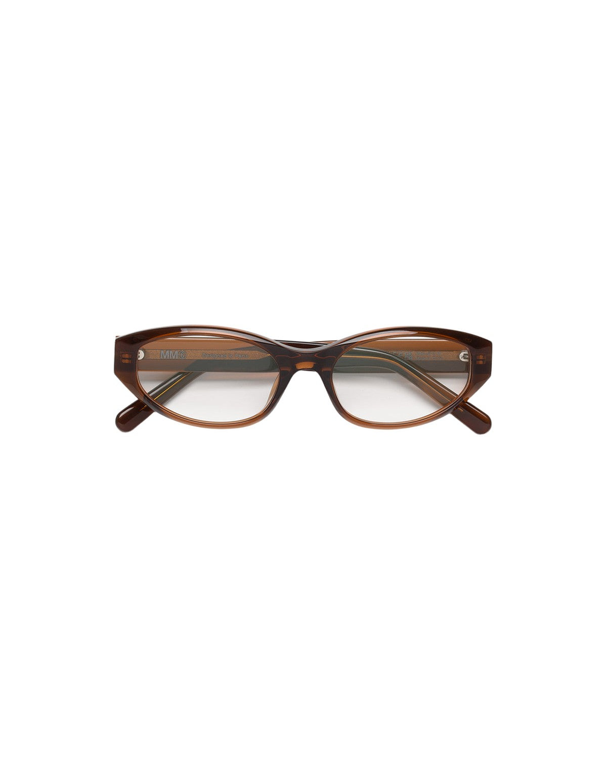 MM6 Maison Margiela Lunettes 9 Optiques Marron Brown / Clear