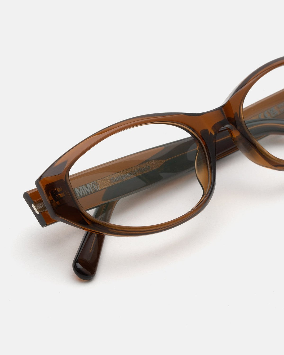 MM6 Maison Margiela Lunettes 9 Optiques Marron Brown / Clear