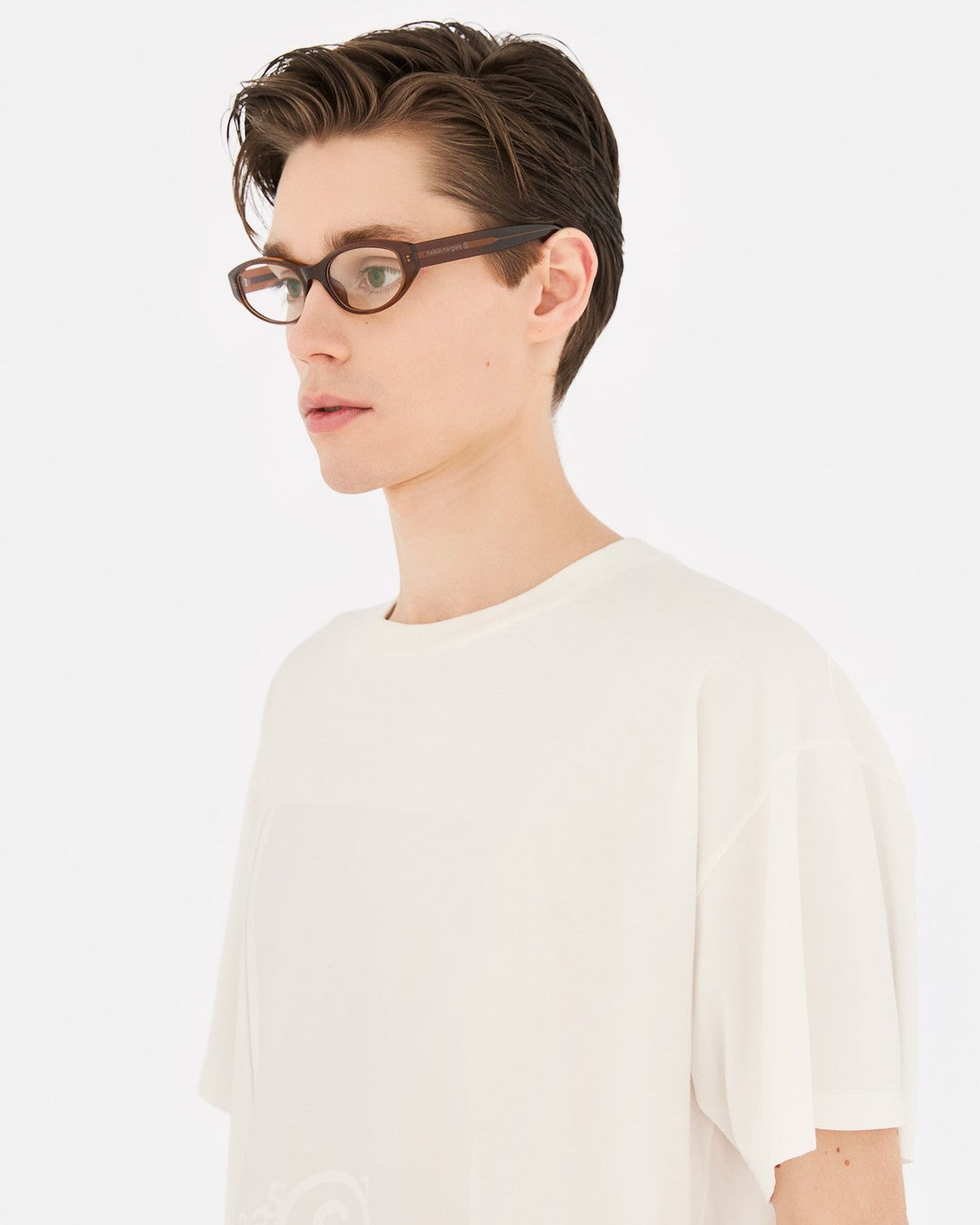 MM6 Maison Margiela Lunettes 9 Optiques Marron Brown / Clear