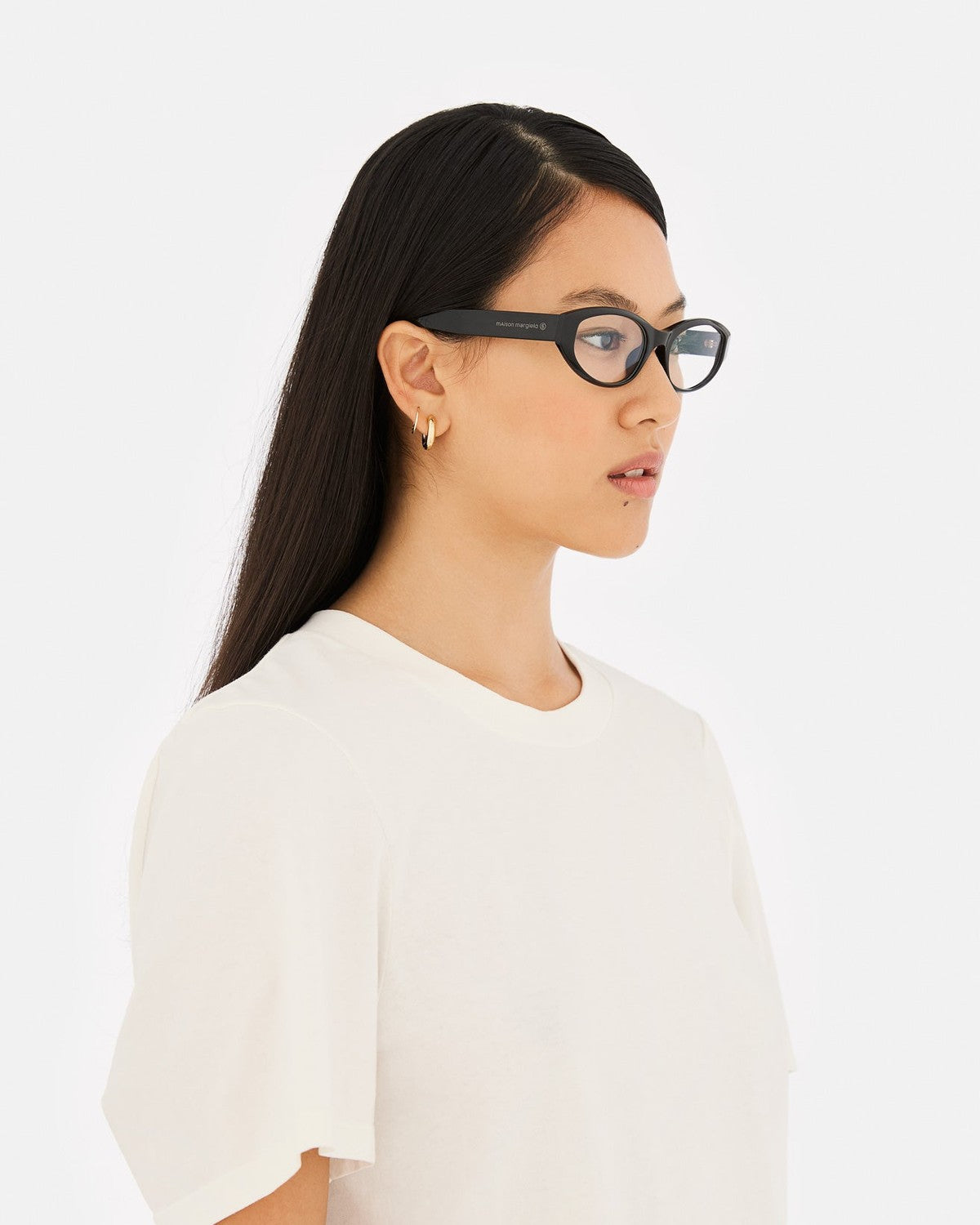 MM6 Maison Margiela Lunettes 9 Optiques Noires Black / Clear