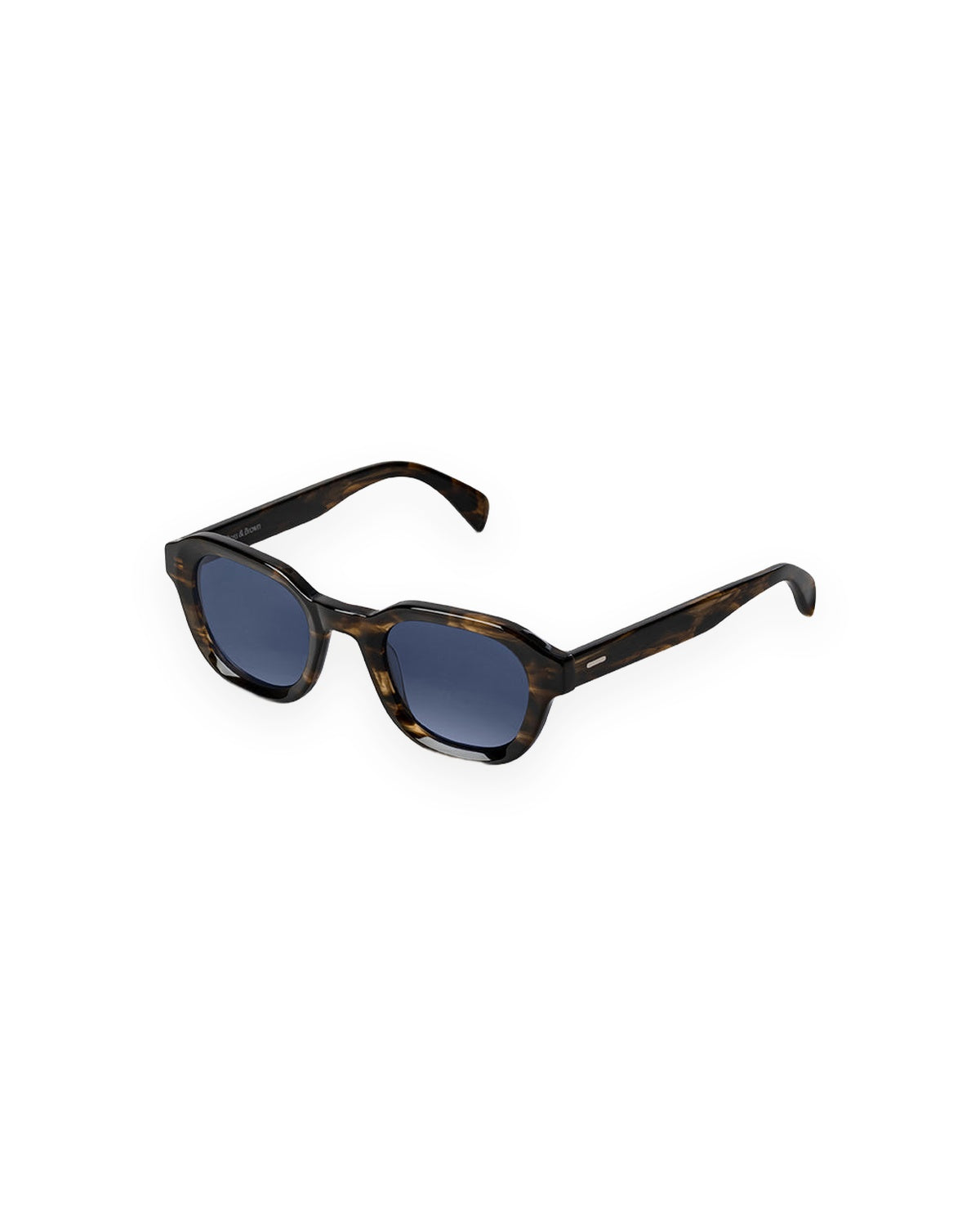 Angle view of ROSS & BROWN Marseille sunglasses.
