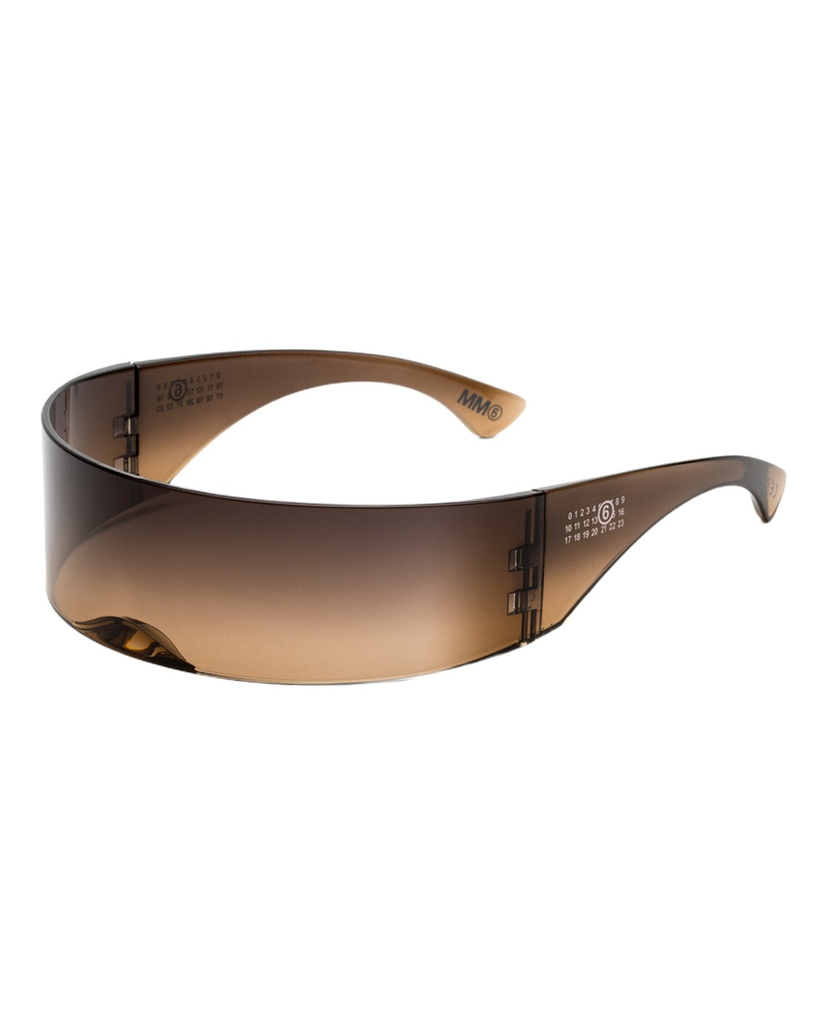 MM6 Maison Margiela MM6 Maison Margiela Wraparound Sunglasses Brown Brown / Brown