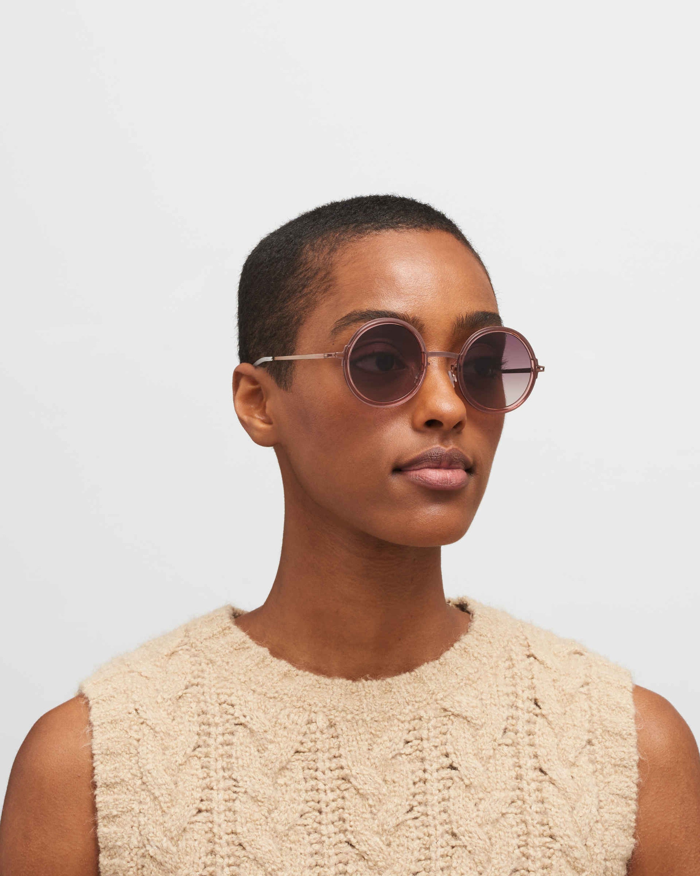 MYKITA MONROE A52 PURPLE BRONZE/MELROSE Purple Bronze/Melrose / Cedar Brown Gradient