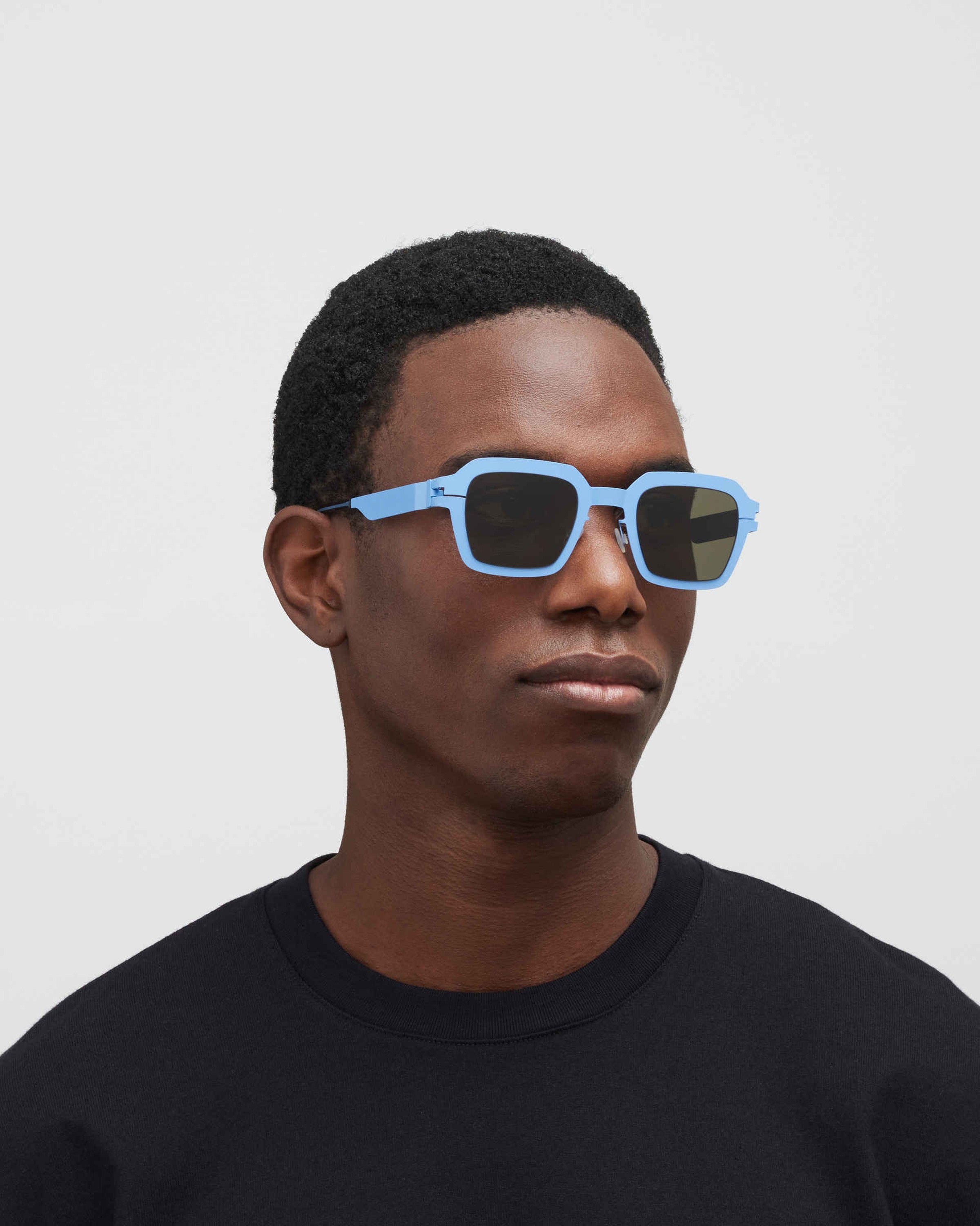 MYKITA MOTT LIGHT BLUE Light Blue / Raw Green Solid