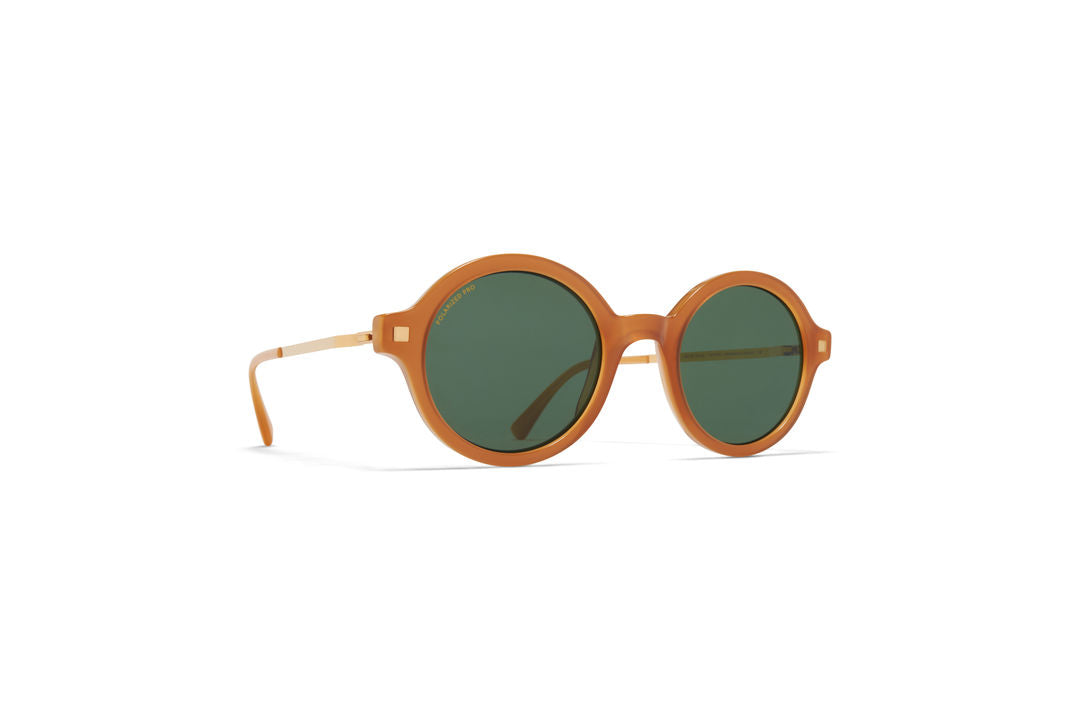 MYKITA ESBO C99 Brown Dark Brown/Glossy Go / Polarized Pro Green 15