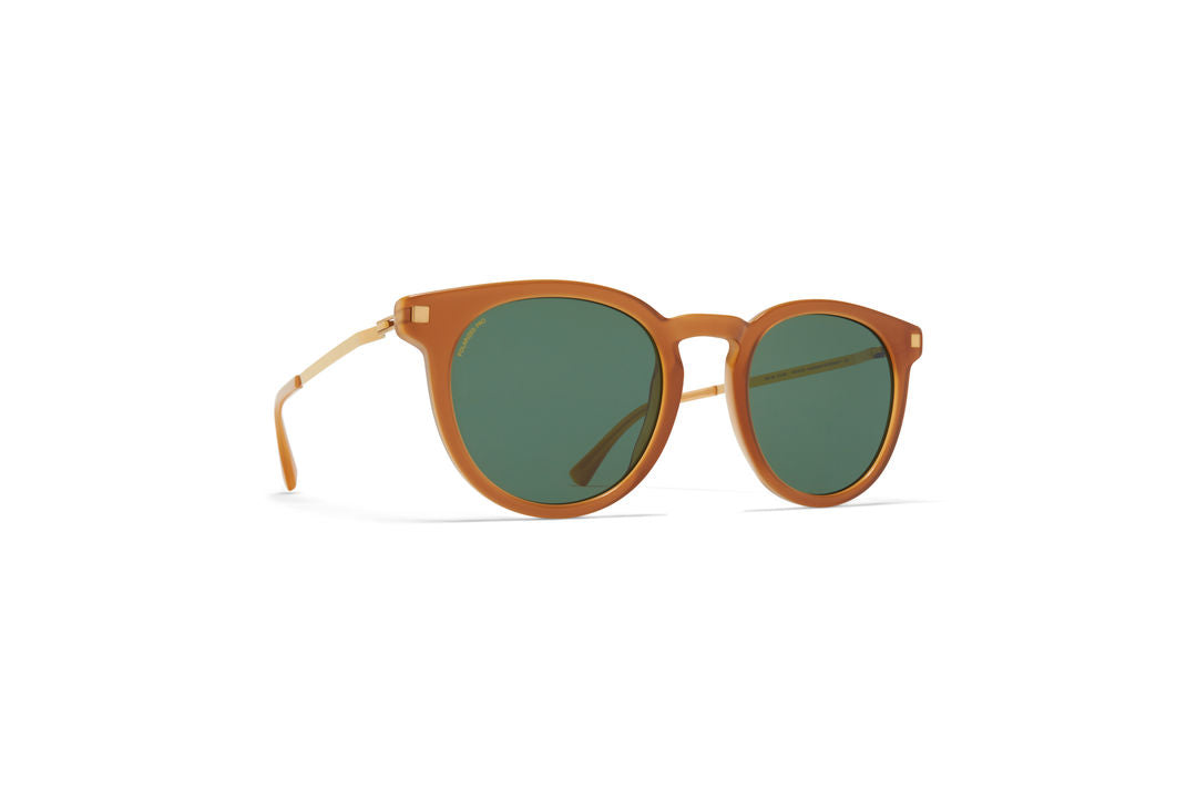 MYKITA LAHTI C99 Brown Dark Brown/Glossy Go / Polarized Pro Green 15