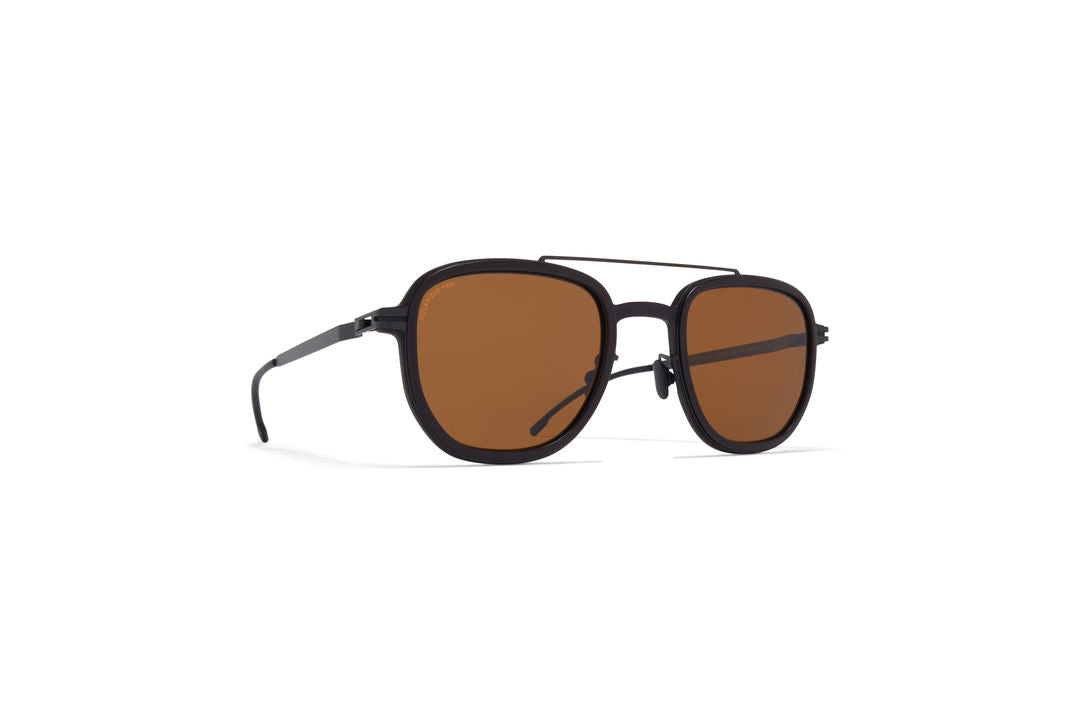 MYKITA ALDER MH6 Pitch Black/Black / Polarized Pro Amber Brown