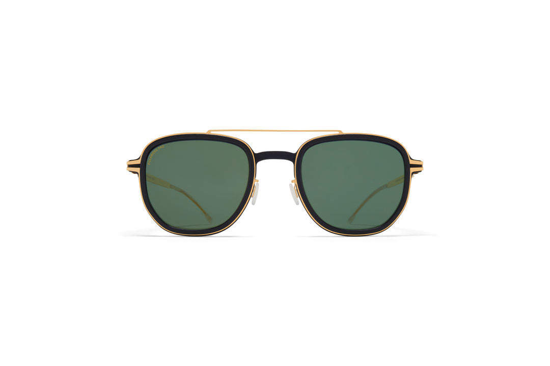 MYKITA ALDER MH7 Pitch Black/Glossy Gold / Polarized Pro Green 15