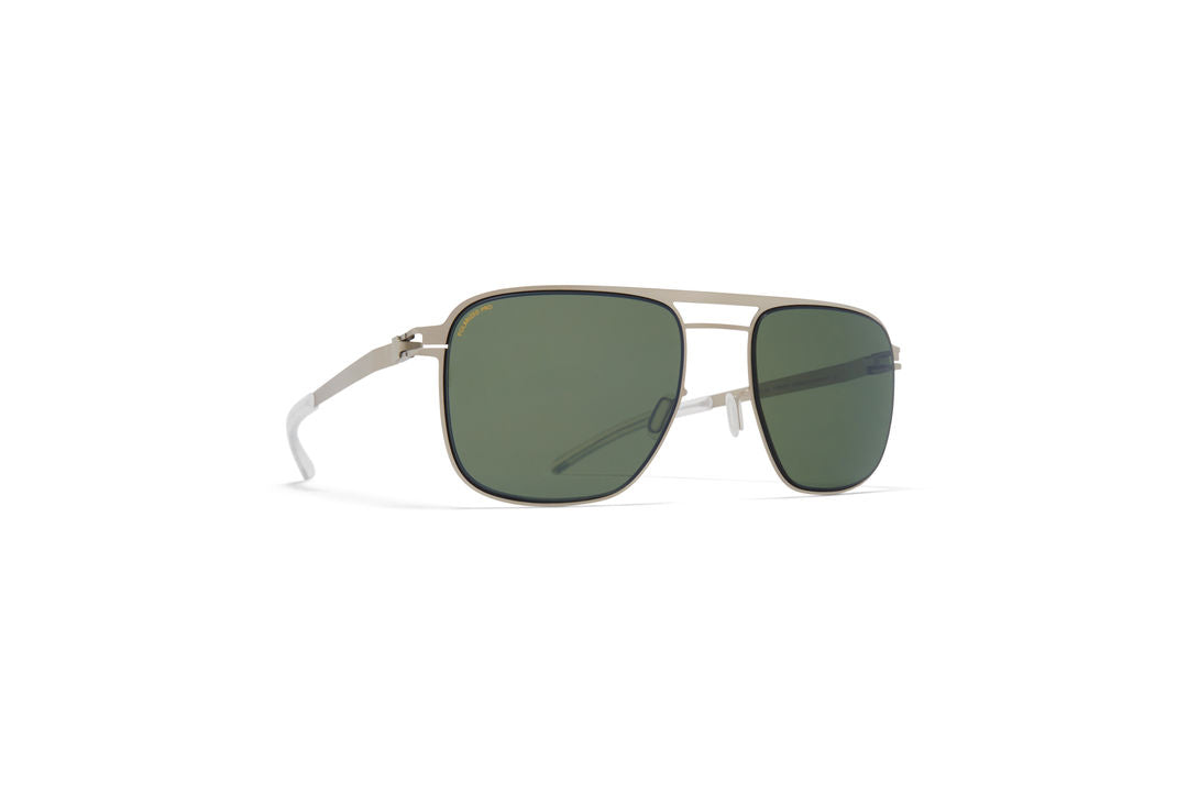 MYKITA ELI Matte Silver/Black / Polarized Pro Green 15