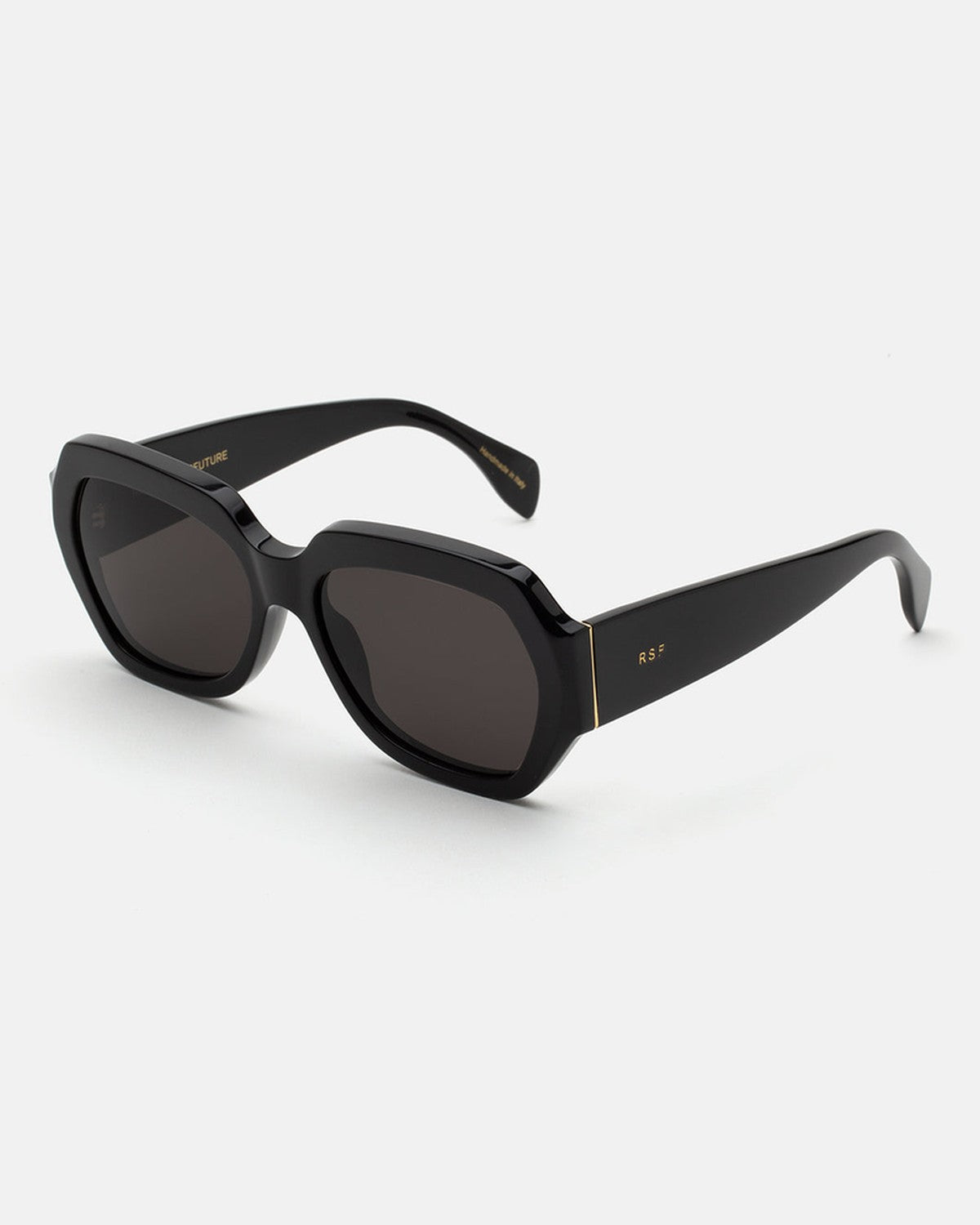 Angle view of RETROSUPERFUTURE Nala Black sunglasses.