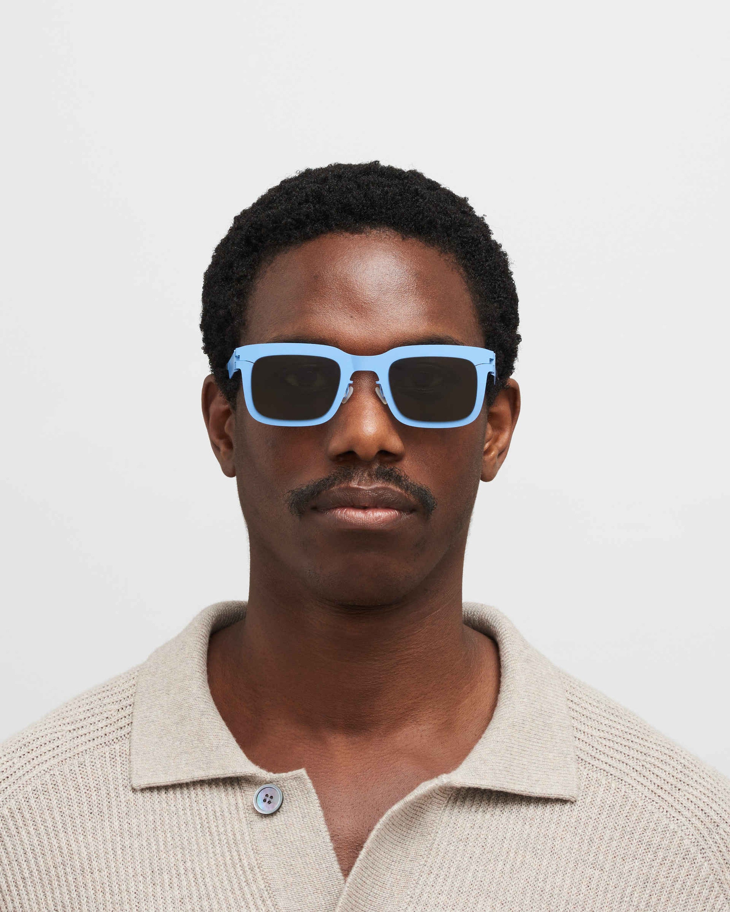 MYKITA NORFOLK LIGHT BLUE Light Blue / Raw Green Solid