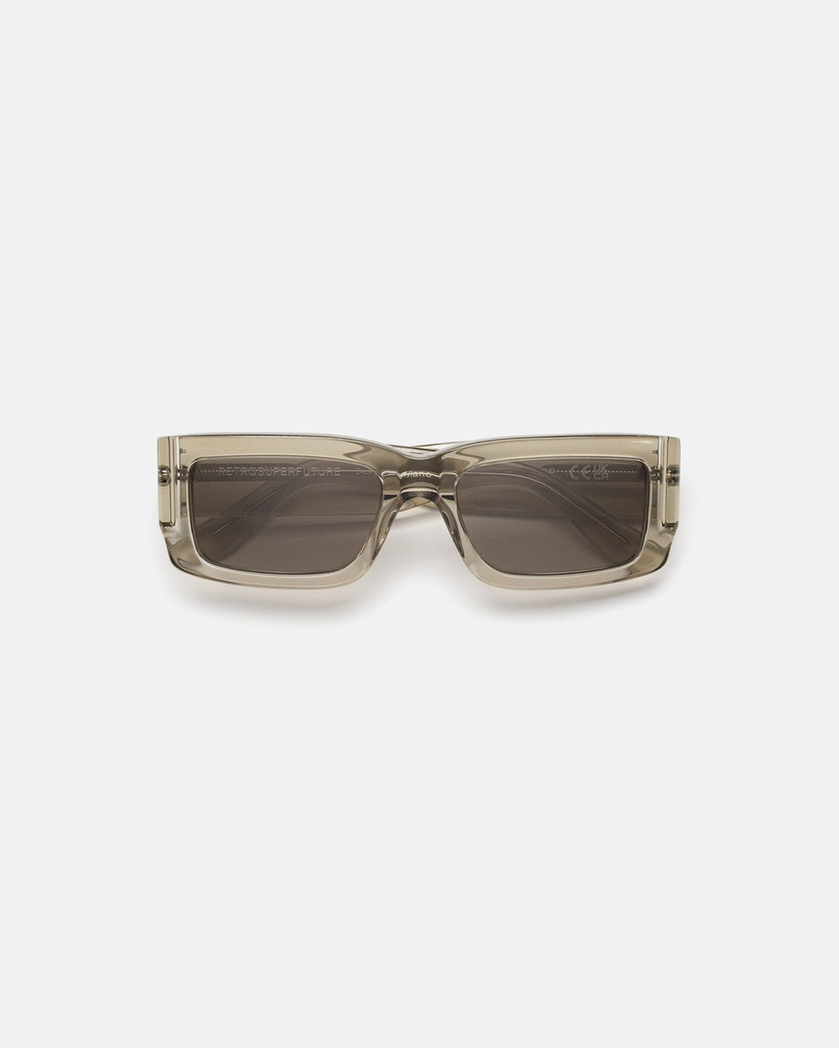 Retrosuperfuture Notte Nebbia Notte Nebbia (Foggy Grey) / Grey with Silver Finish