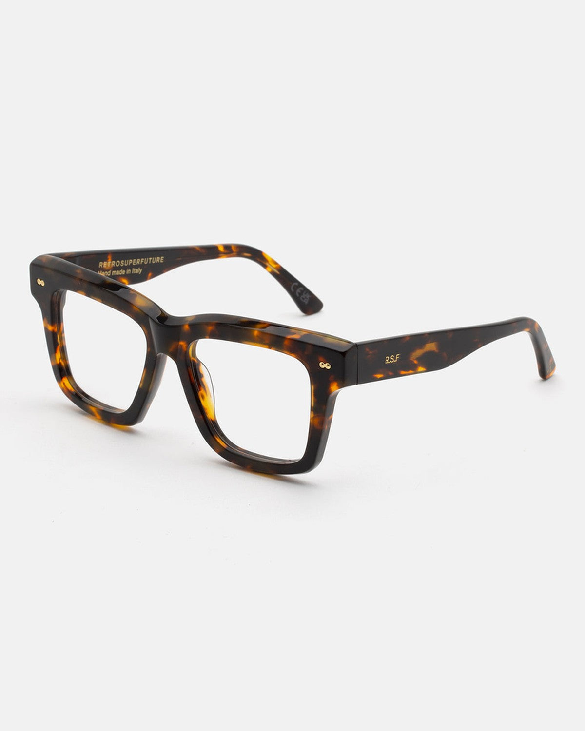 Angle view of RETROSUPERFUTURE Numero 116 Havana sunglasses.