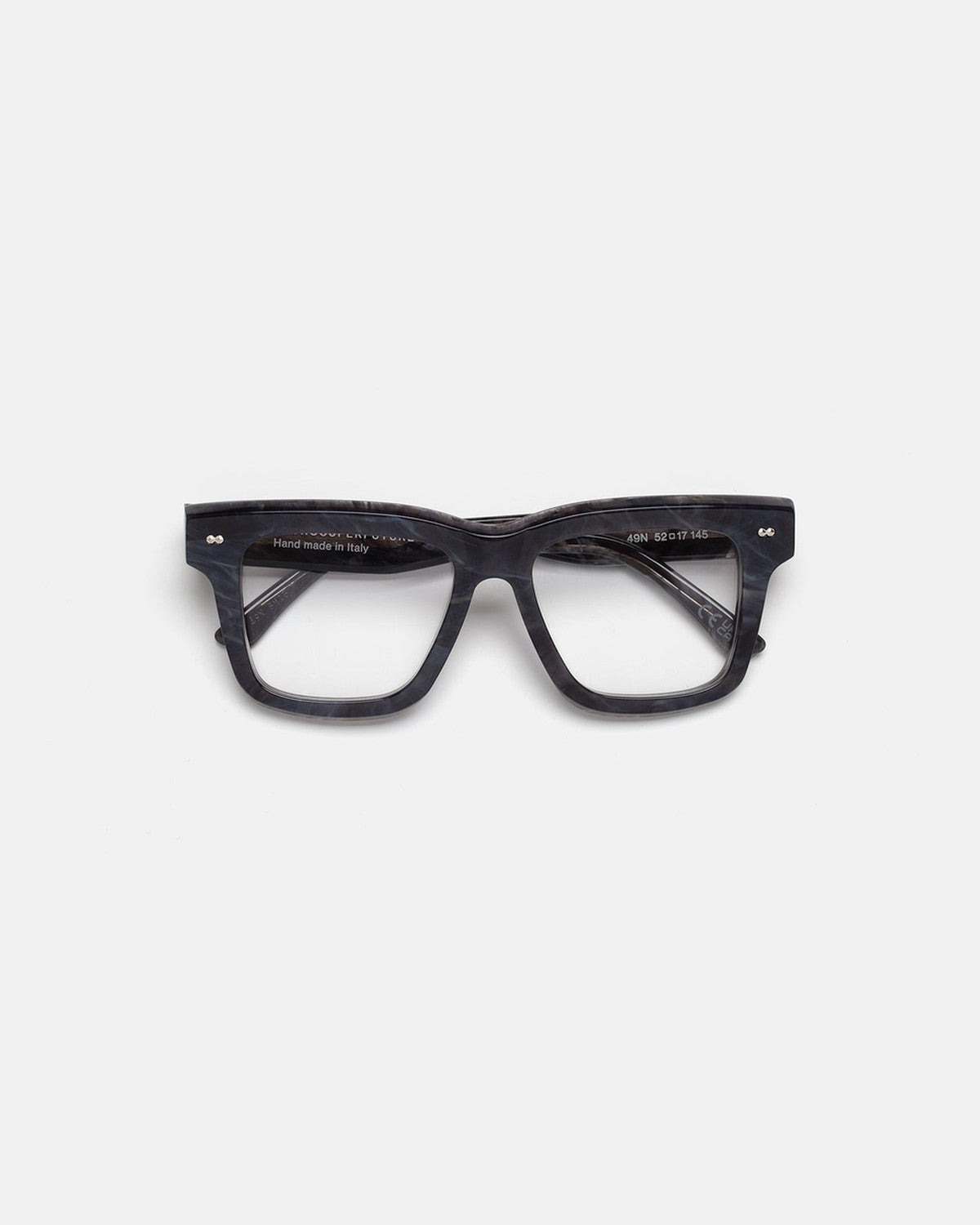 Front view of RETROSUPERFUTURE Numero 116 Marmo Nero sunglasses.