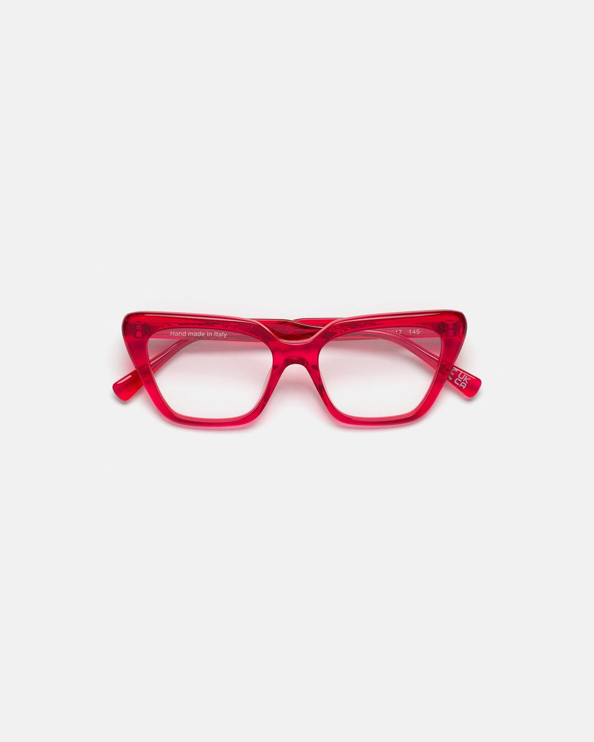 Front view of RETROSUPERFUTURE Numero 122 Red sunglasses.
