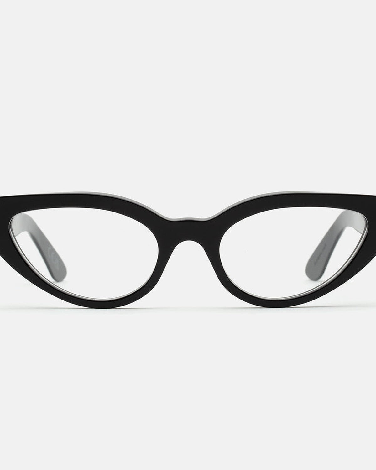 Front view of RETROSUPERFUTURE Numero 124 Black sunglasses.