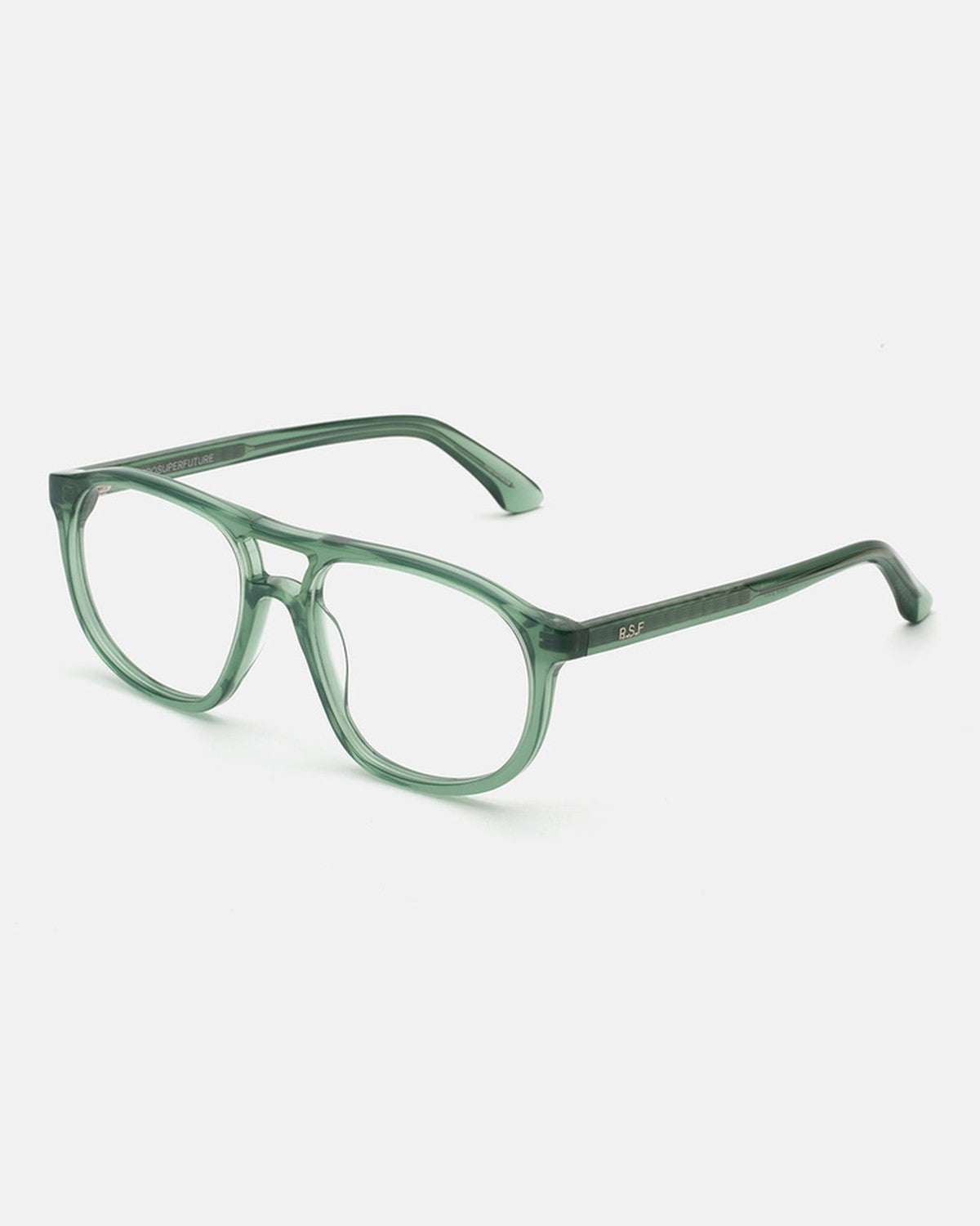 Angled view of RETROSUPERFUTURE Numero 127 Salvia sunglasses.