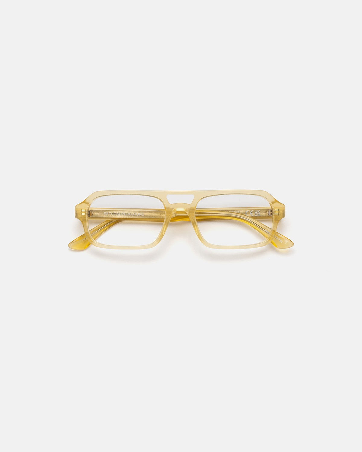 Front view of RETROSUPERFUTURE Numero 128 Cremoso Q sunglasses.