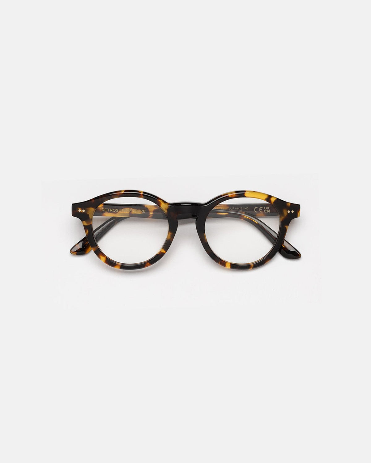 Front view of RETROSUPERFUTURE Numero 129 Burnt Havana sunglasses.