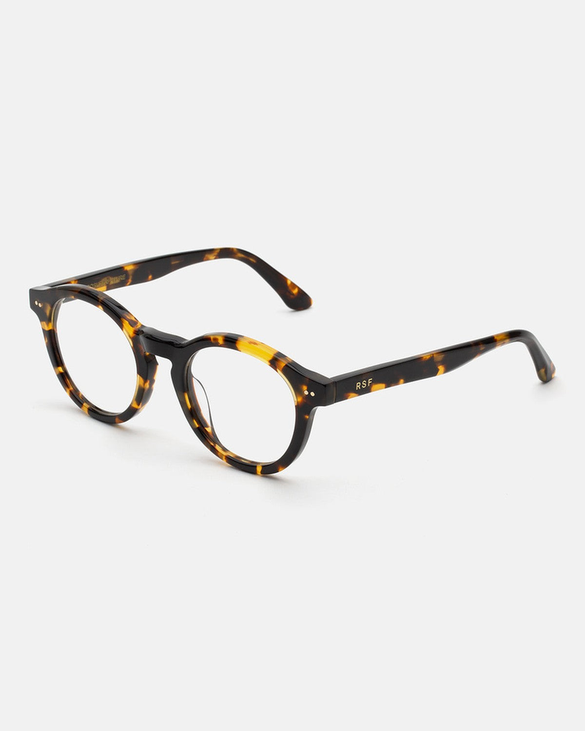 Angle view of RETROSUPERFUTURE Numero 129 Burnt Havana sunglasses.