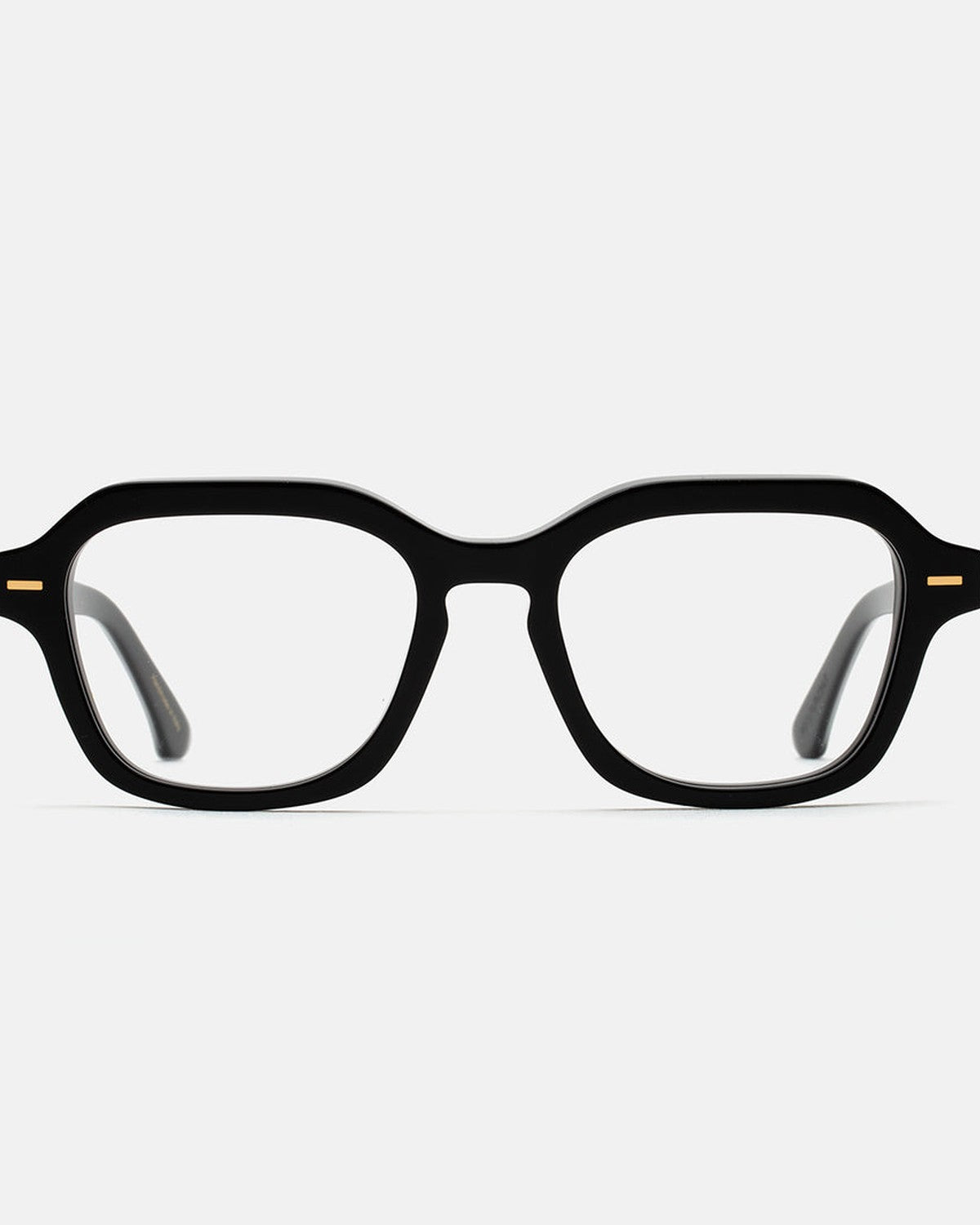 Straight-on front view of RETROSUPERFUTURE Numero 130 Black sunglasses.