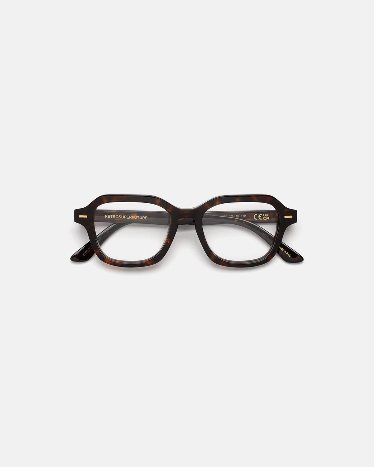 Front view of RETROSUPERFUTURE Numero 130 Havana sunglasses.
