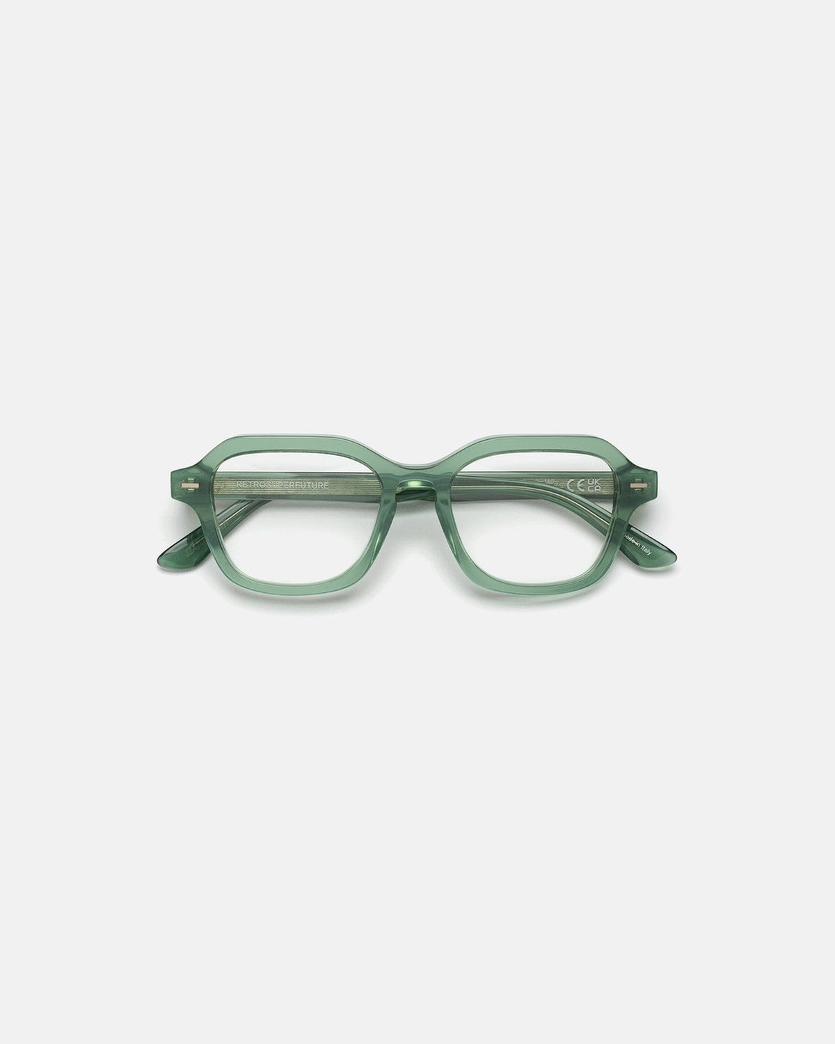 Front view of RETROSUPERFUTURE Numero 130 Salvia sunglasses.