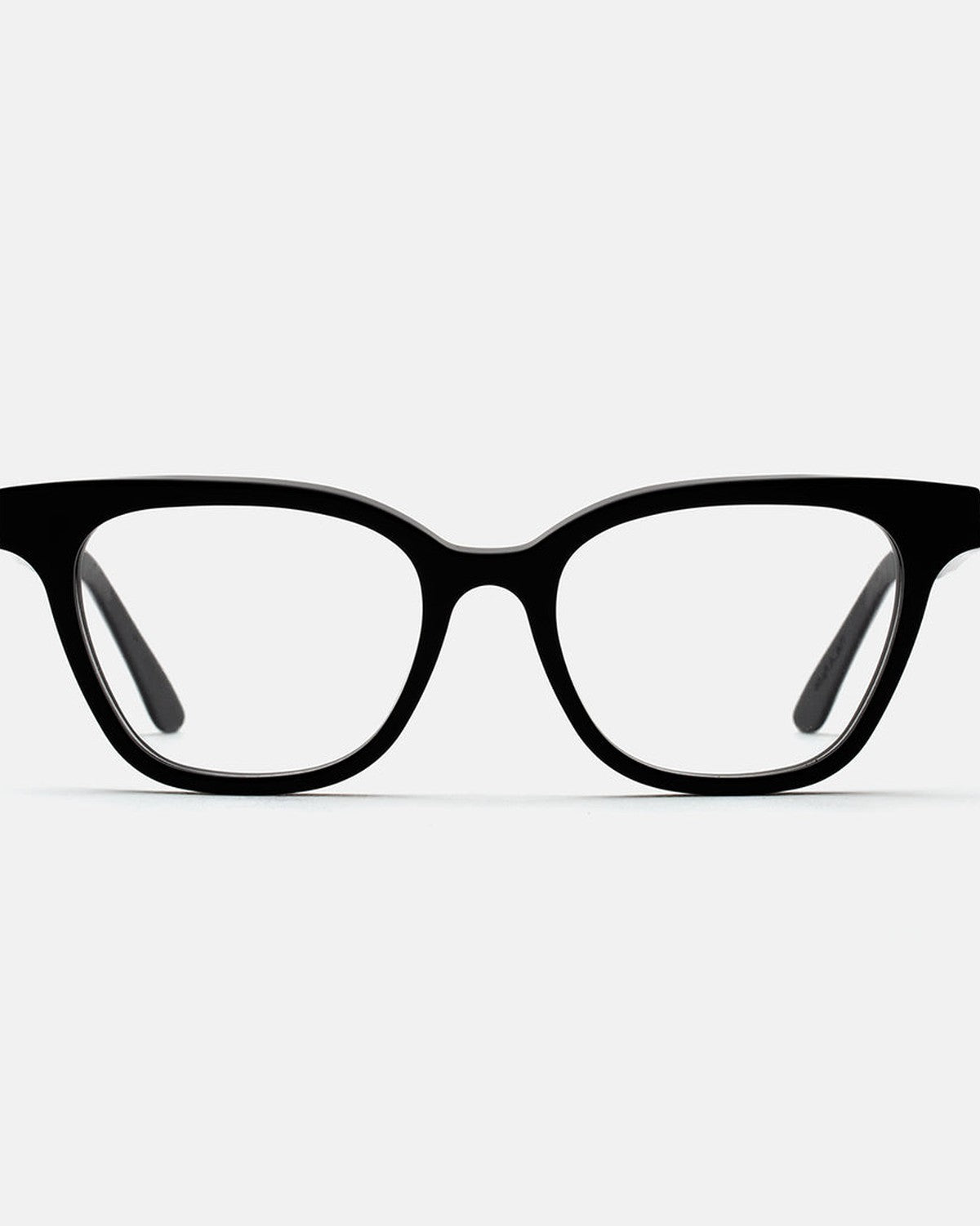 Straight-on front view of RETROSUPERFUTURE Numero 131 Black sunglasses.
