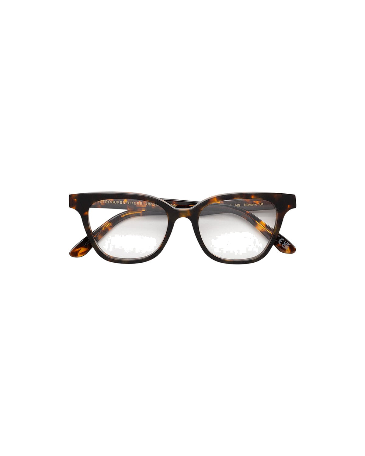 Front view of RETROSUPERFUTURE Numero 131 Burnt havana sunglasses.