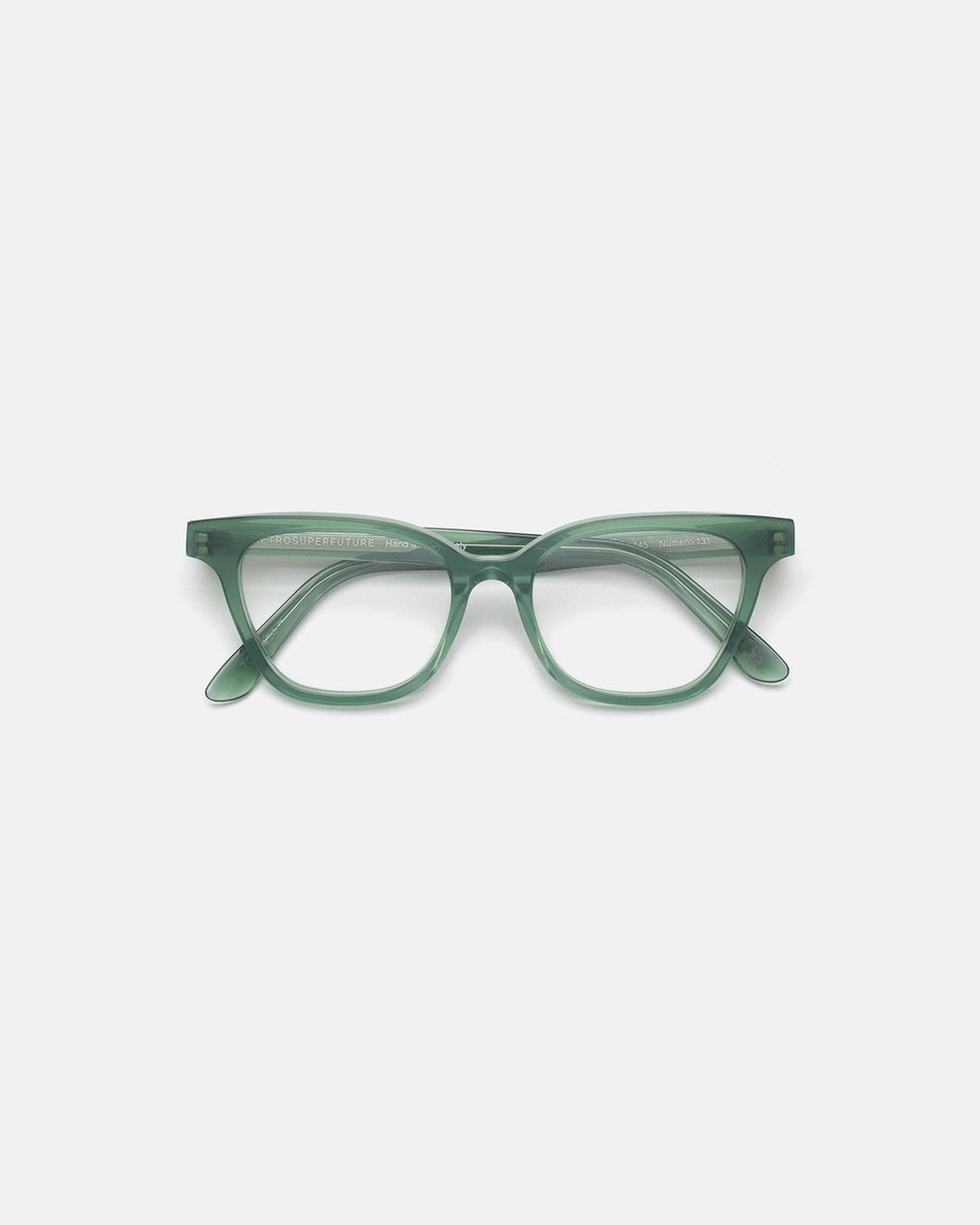 Front view of RETROSUPERFUTURE Numero 131 Salvia sunglasses.