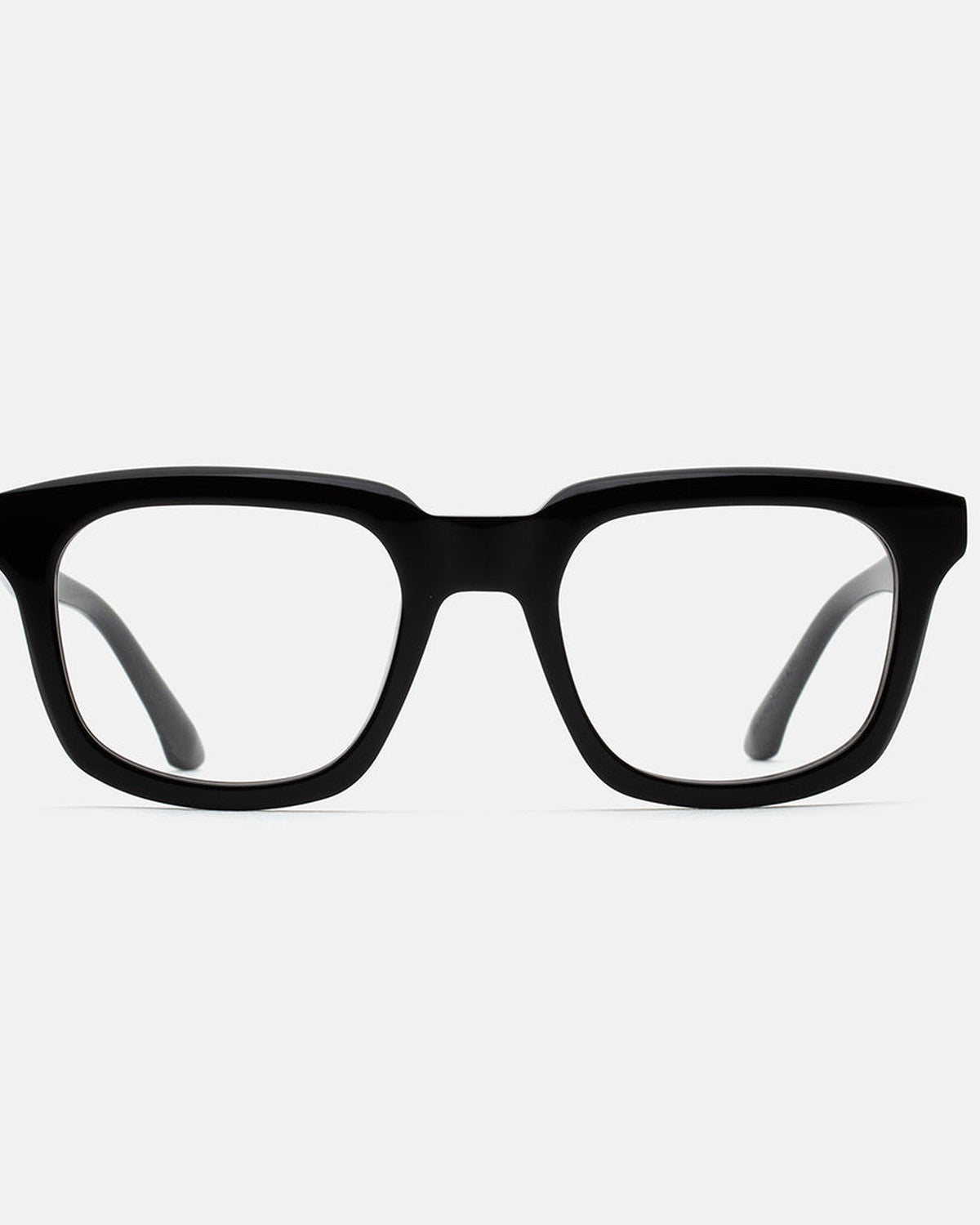 Front view of RETROSUPERFUTURE Numero 132 Black sunglasses.