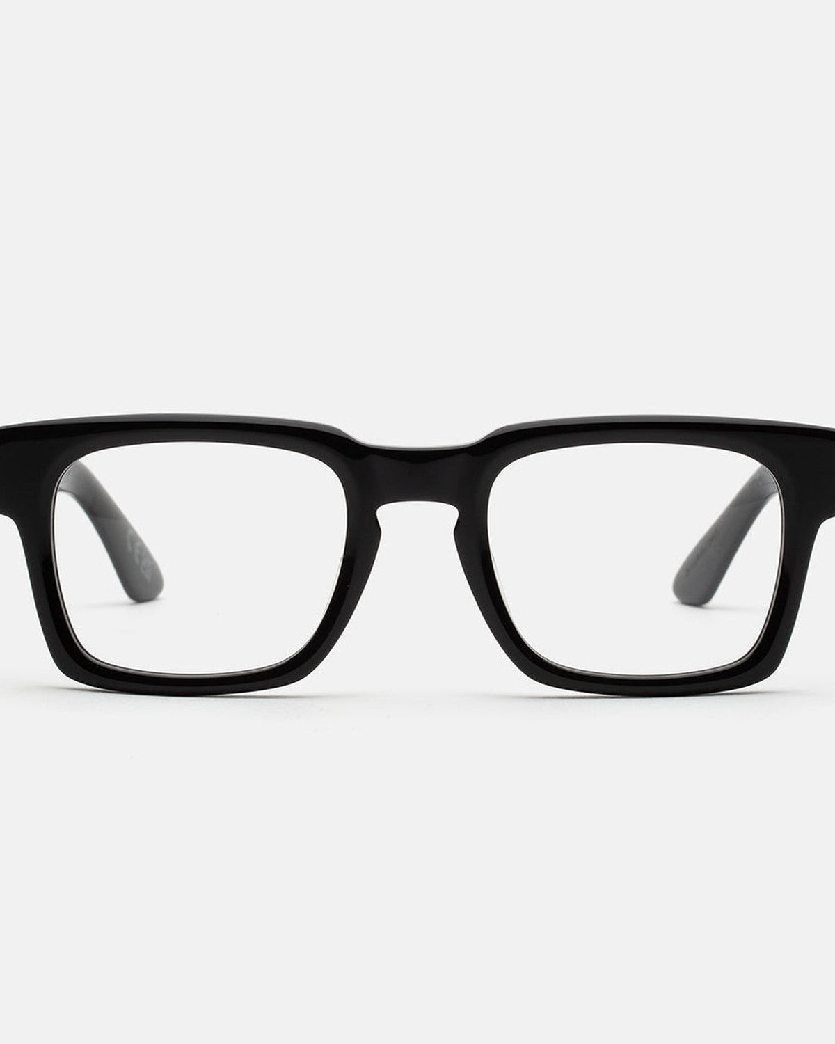 Straight front view of RETROSUPERFUTURE Numero 133 Black sunglasses.
