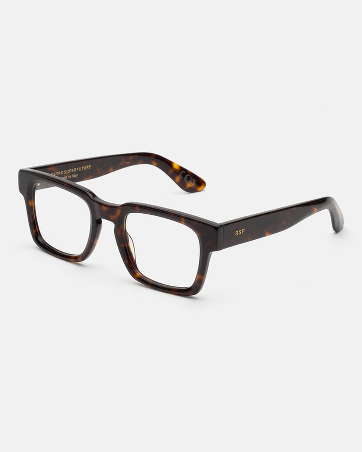 Angled view of RETROSUPERFUTURE Numero 133 Havana sunglasses.