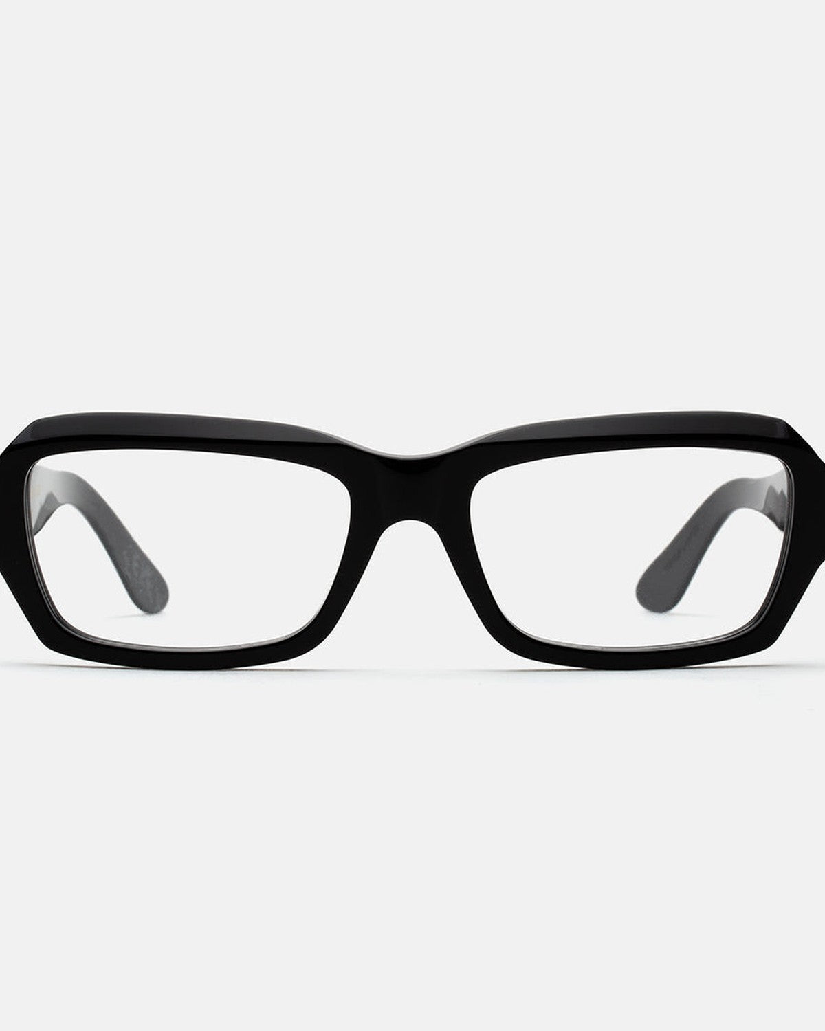 Front view of RETROSUPERFUTURE Numero 134 Black sunglasses.