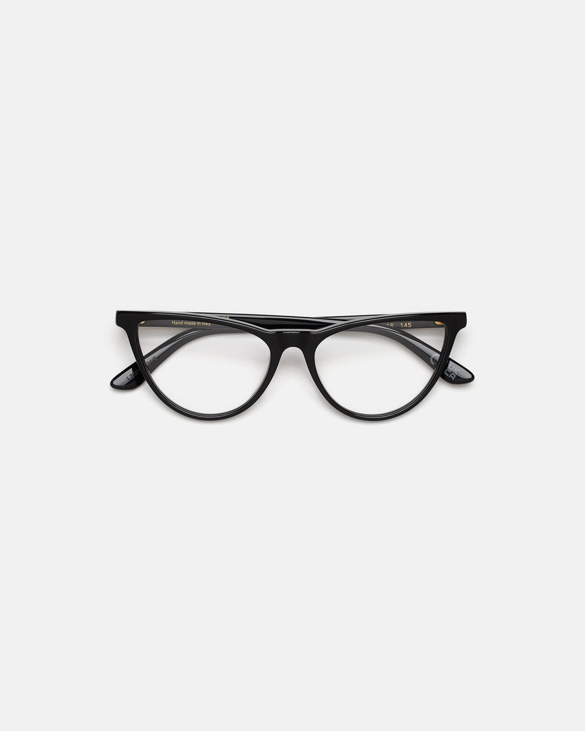 Front view of RETROSUPERFUTURE Numero 135 Black sunglasses.