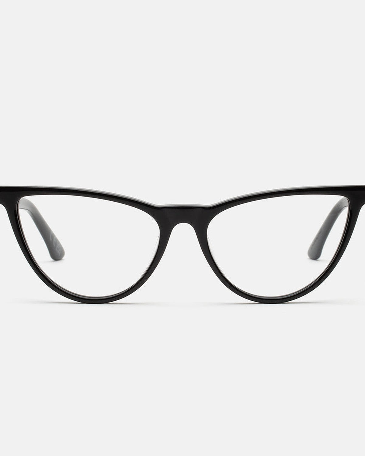 Front view of RETROSUPERFUTURE Numero 135 Black sunglasses.