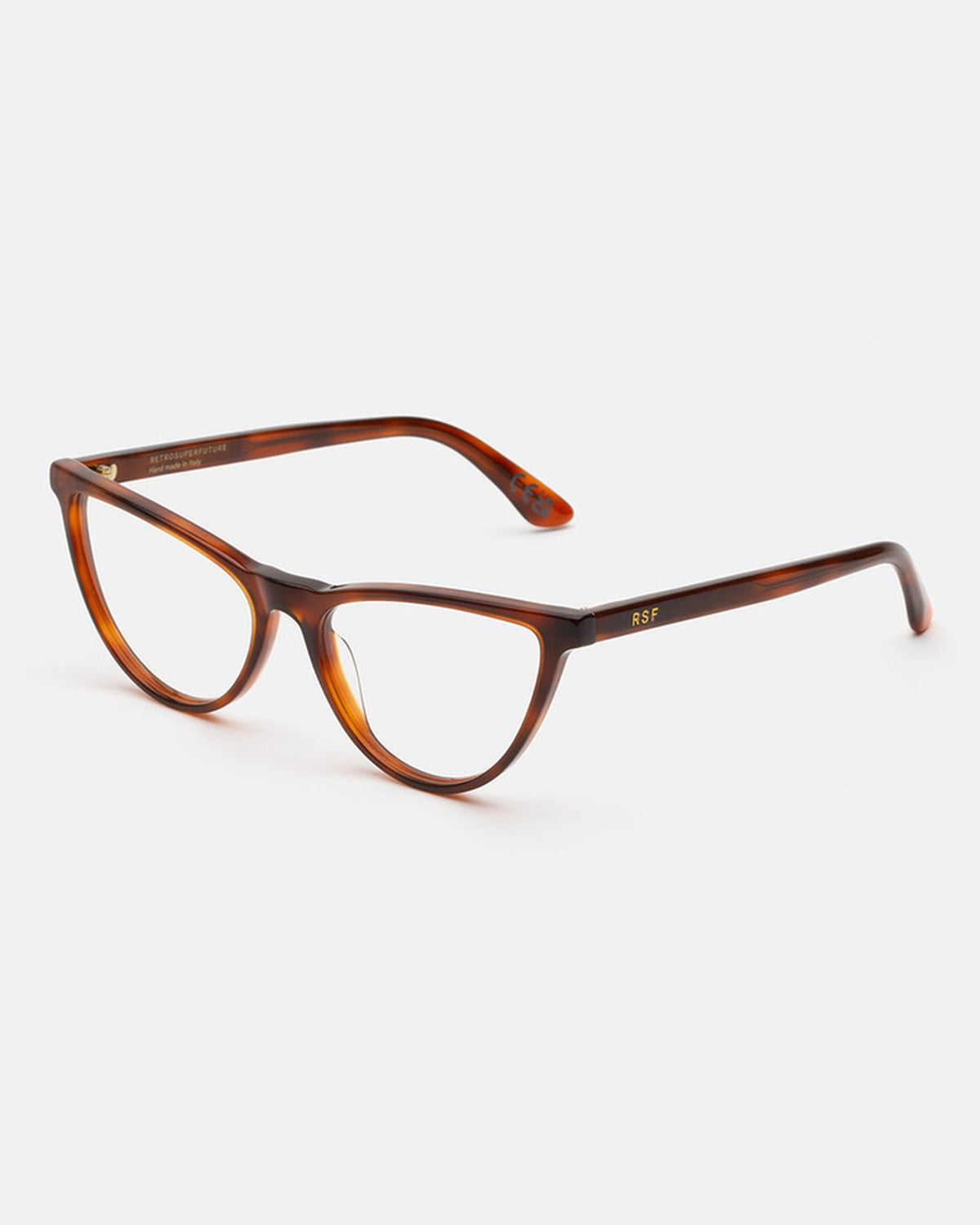 Angle view of RETROSUPERFUTURE Numero 135 Havana Diversa sunglasses.