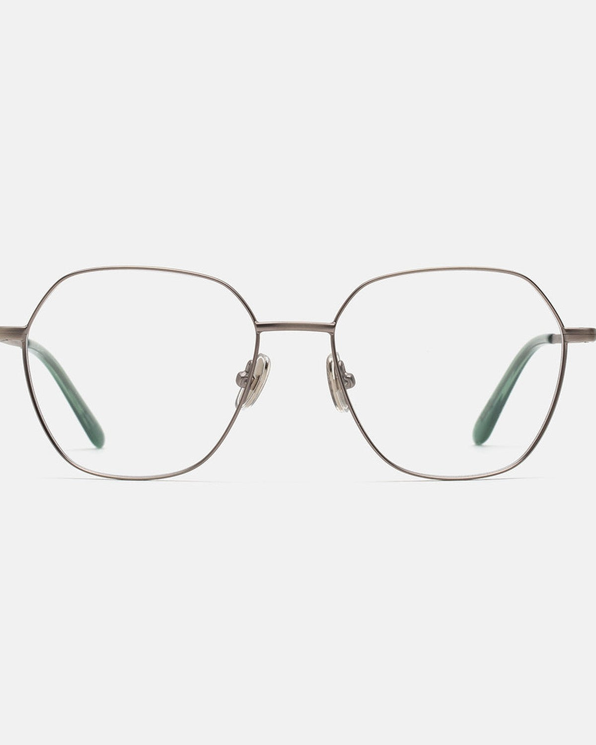 Straight-on front view of RETROSUPERFUTURE Numero 138 Salvia sunglasses.