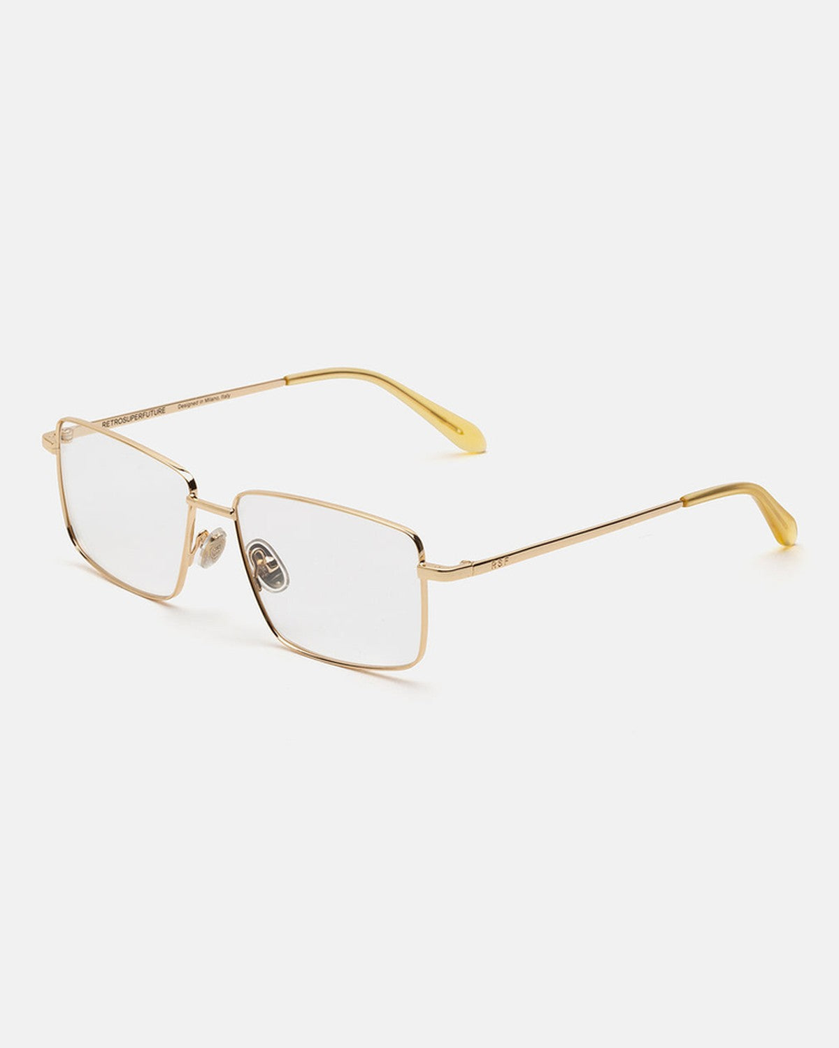 Angled view of RETROSUPERFUTURE Numero 139 Cremoso sunglasses.