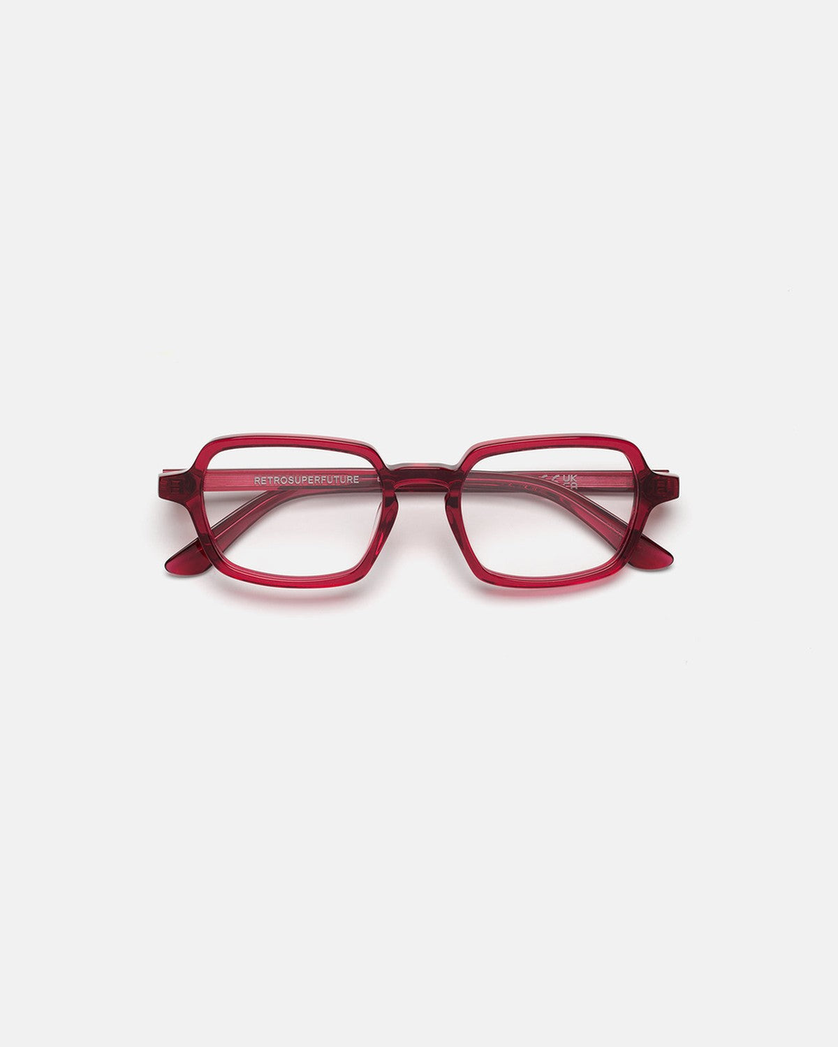 Front view of RETROSUPERFUTURE Numero 141 Bordeaux sunglasses.