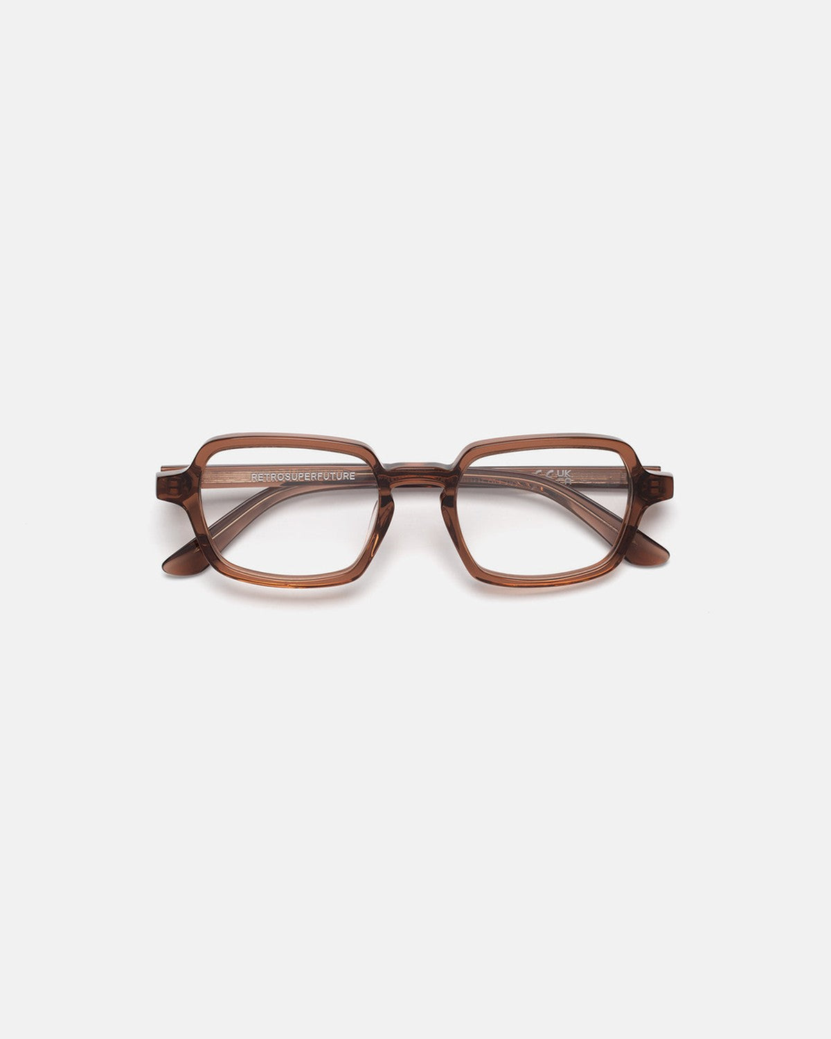 Front view of RETROSUPERFUTURE Numero 141 Marrone sunglasses.