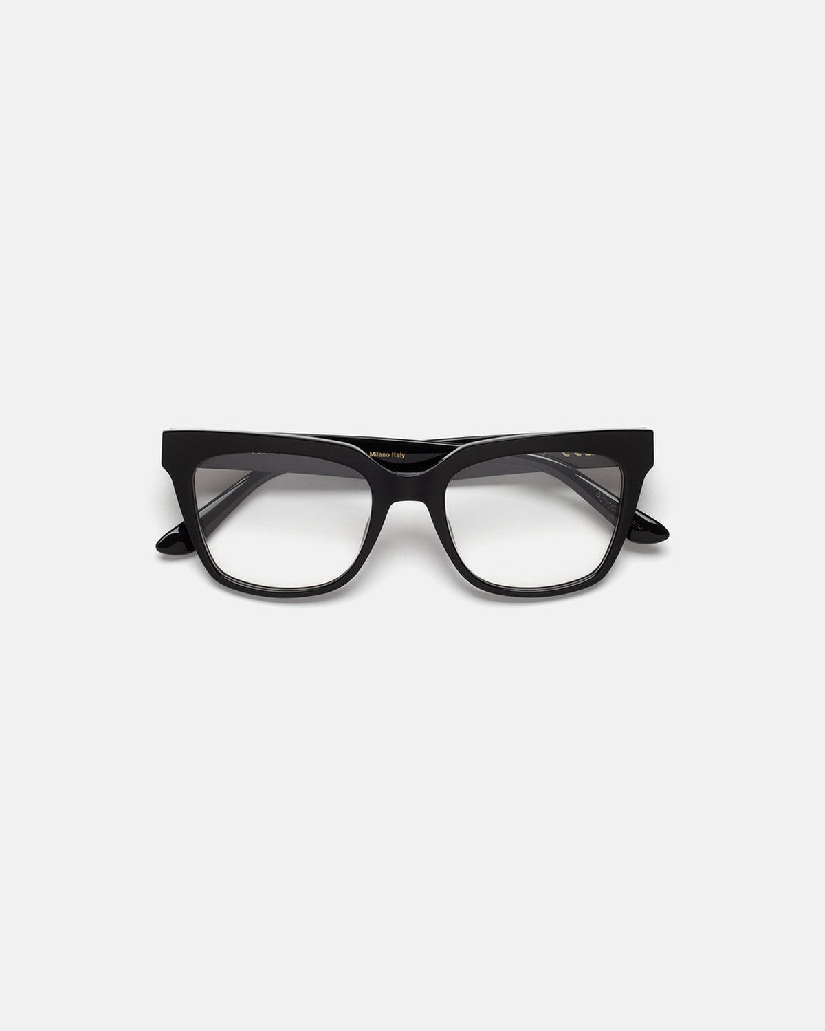 Front view of RETROSUPERFUTURE Numero 143 Nero sunglasses.