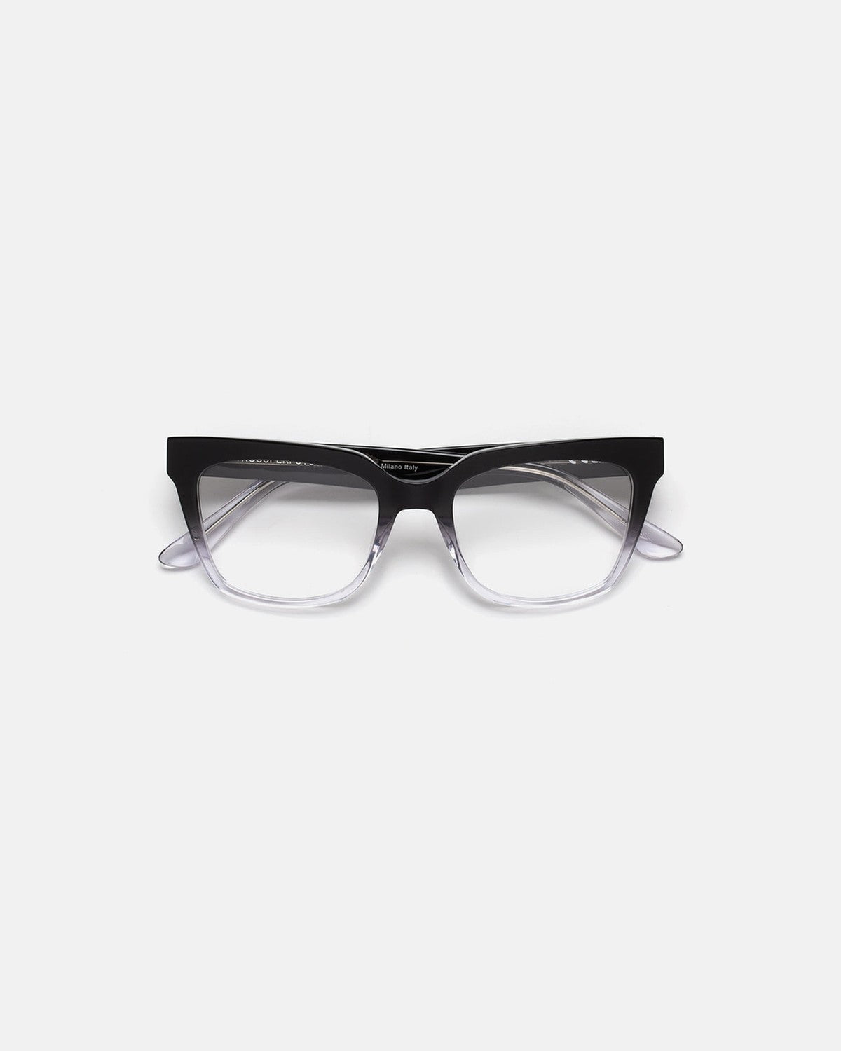Front view of RETROSUPERFUTURE Numero 143 Nero Sfumato sunglasses.
