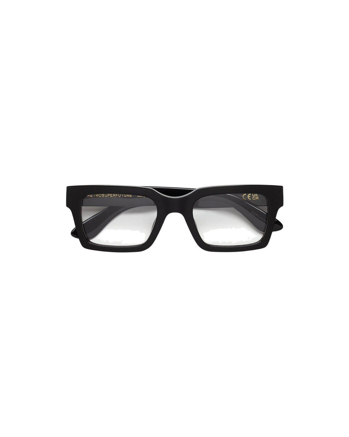 Top view of RETROSUPERFUTURE Numero 144 Nero sunglasses.