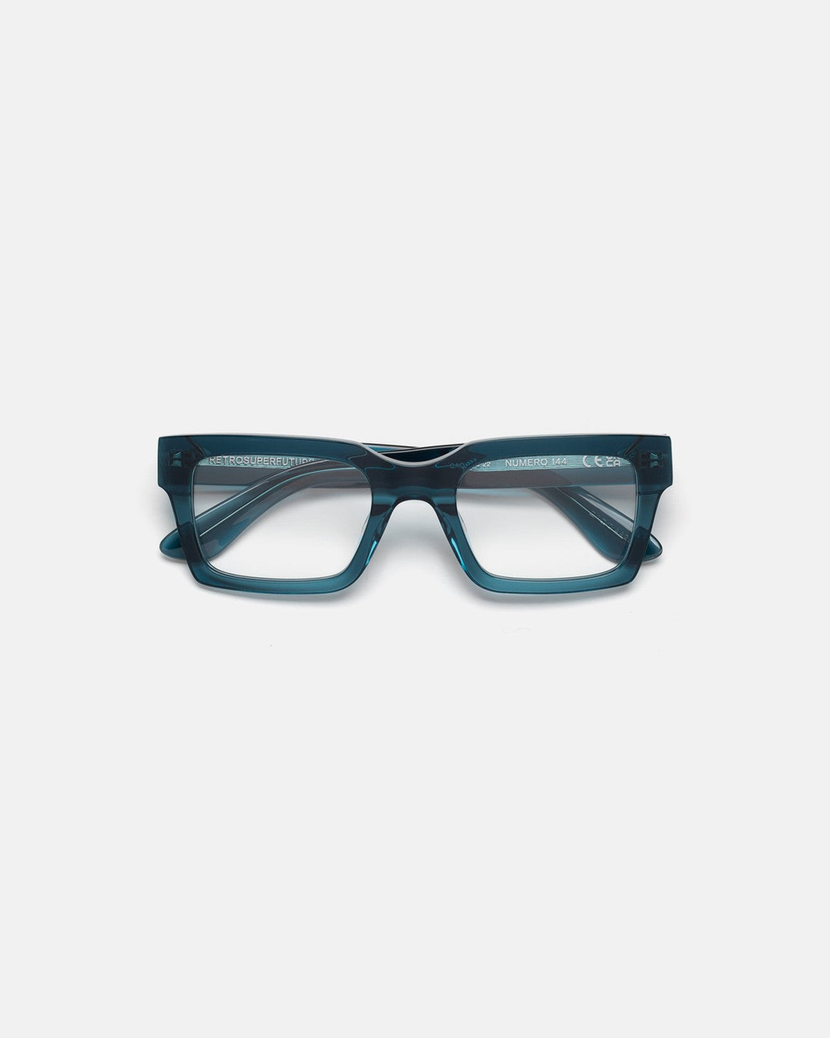 Front view of RETROSUPERFUTURE Numero 144 Teal sunglasses.