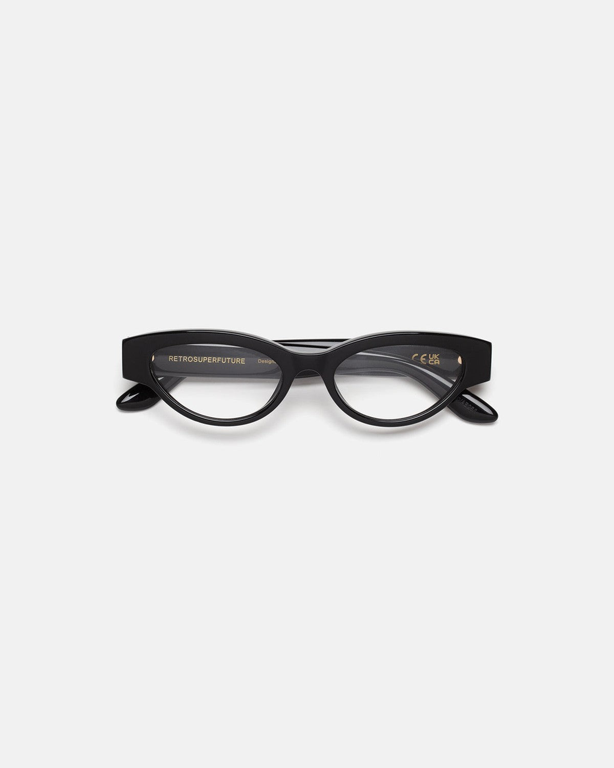 Front view of RETROSUPERFUTURE Numero 147 Nero sunglasses.