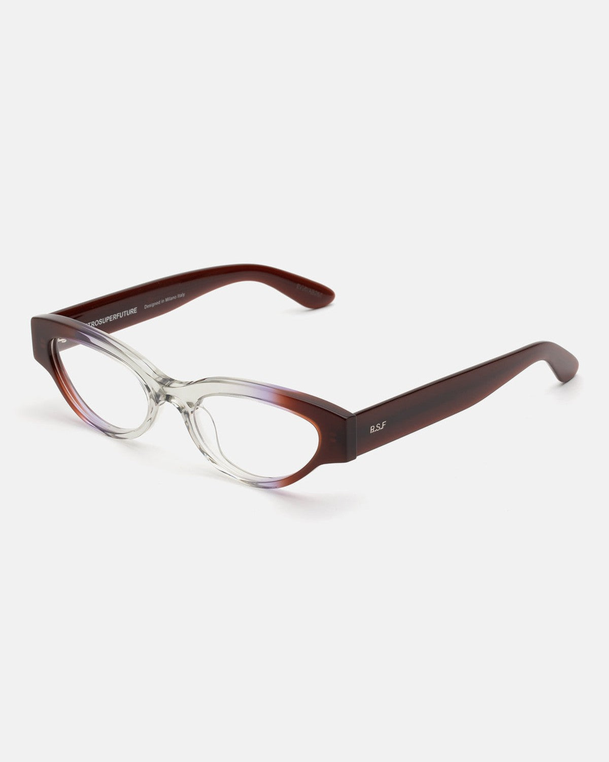 Angle view of RETROSUPERFUTURE Numero 147 Side Fade sunglasses.